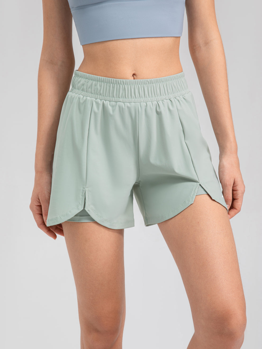 ATHLETIC FRONT SLIT SHORTS