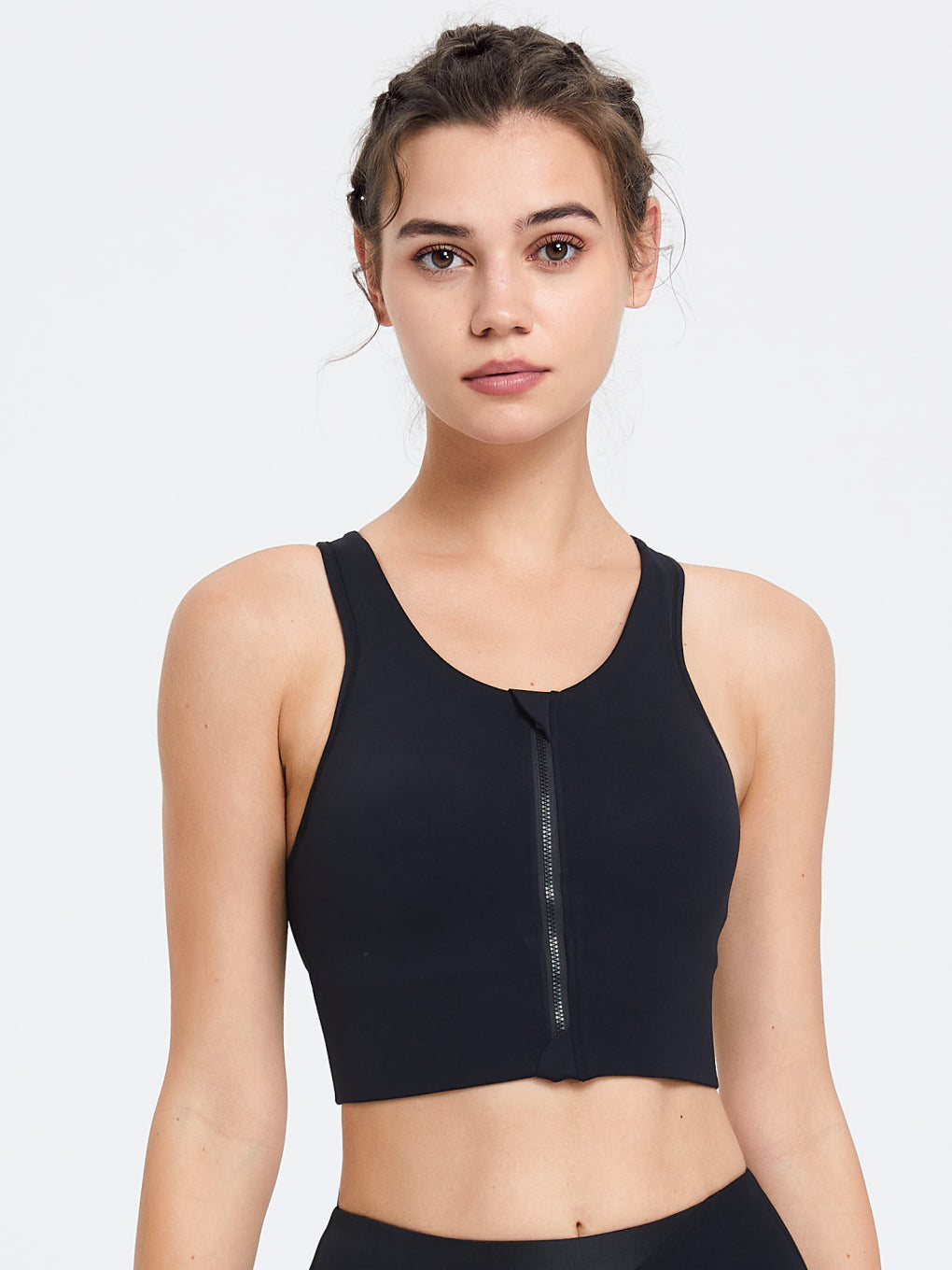 HIGH PERFORMANCE ZIPPED SPORTS BRA