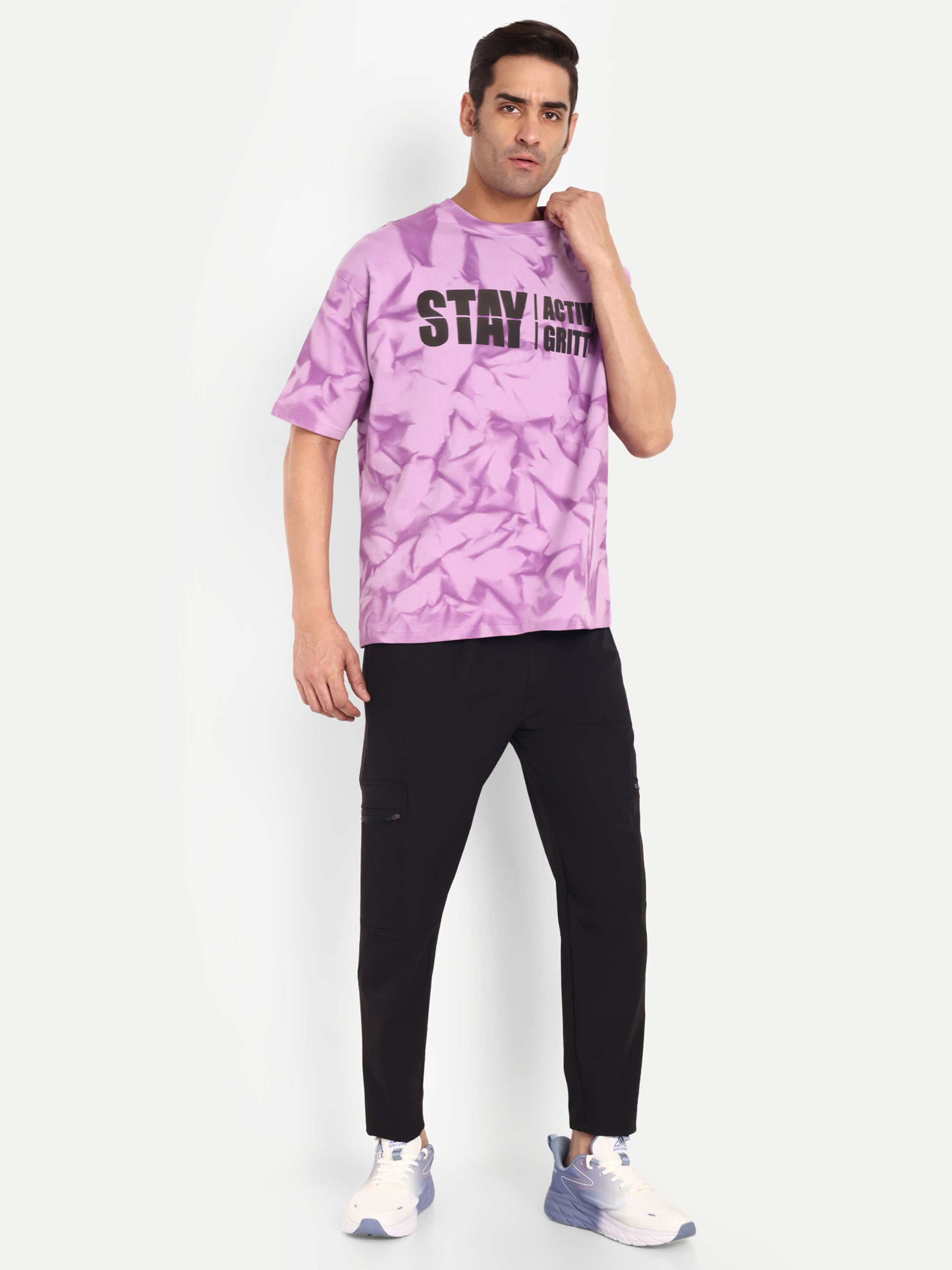 ABSTRACT CRUSH OVERSIZED TSHIRT