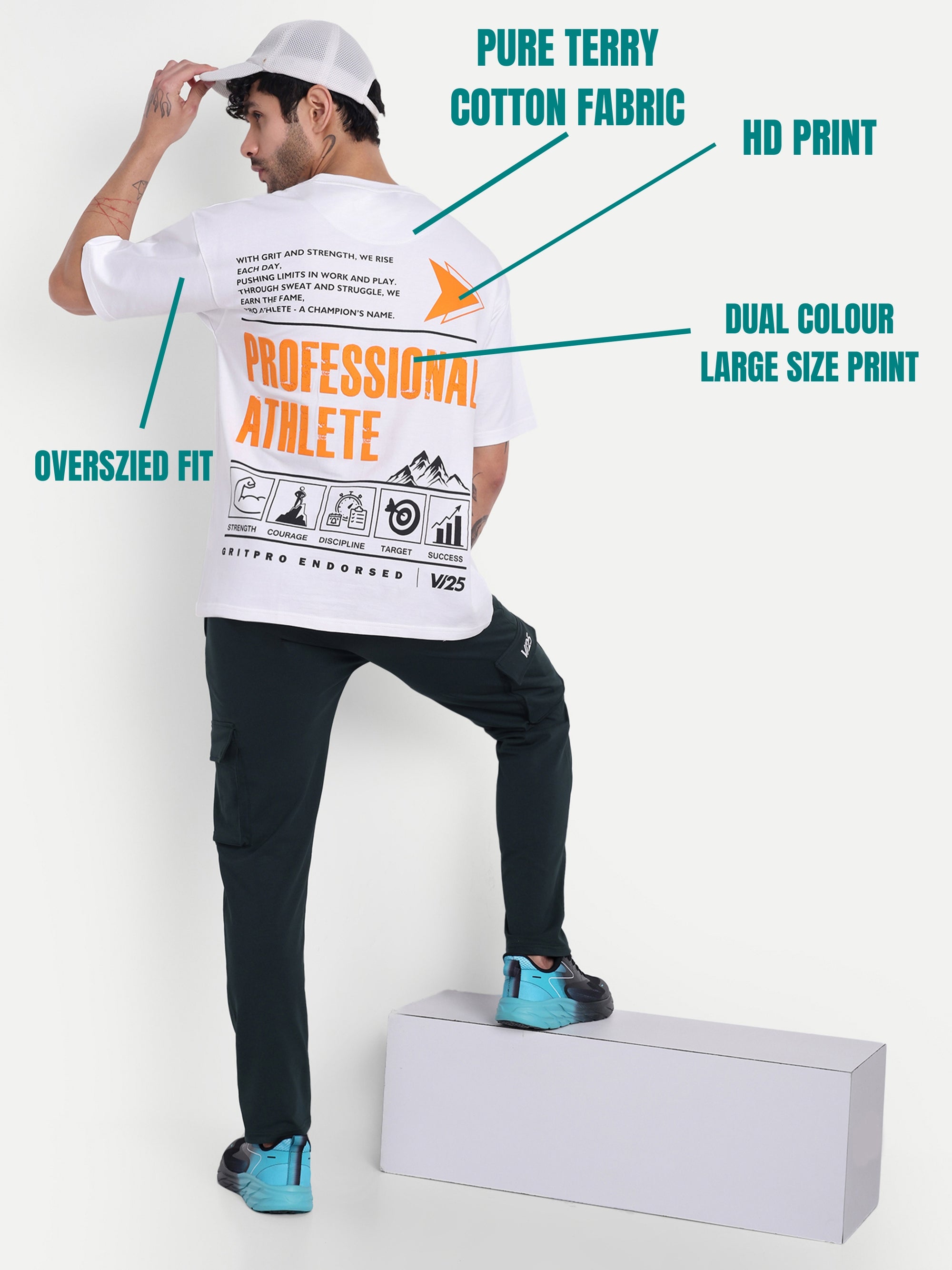 PROFESSIONAL ATHLETE OVERSIZED T-SHIRT