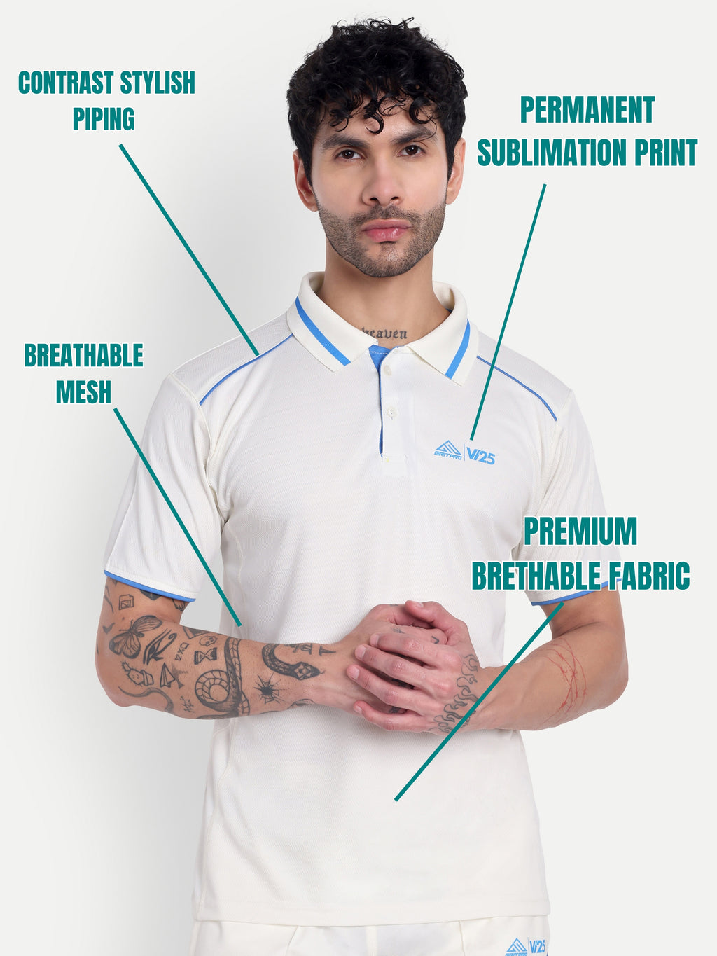HALF SLEEVES CRICKET T-SHIRT
