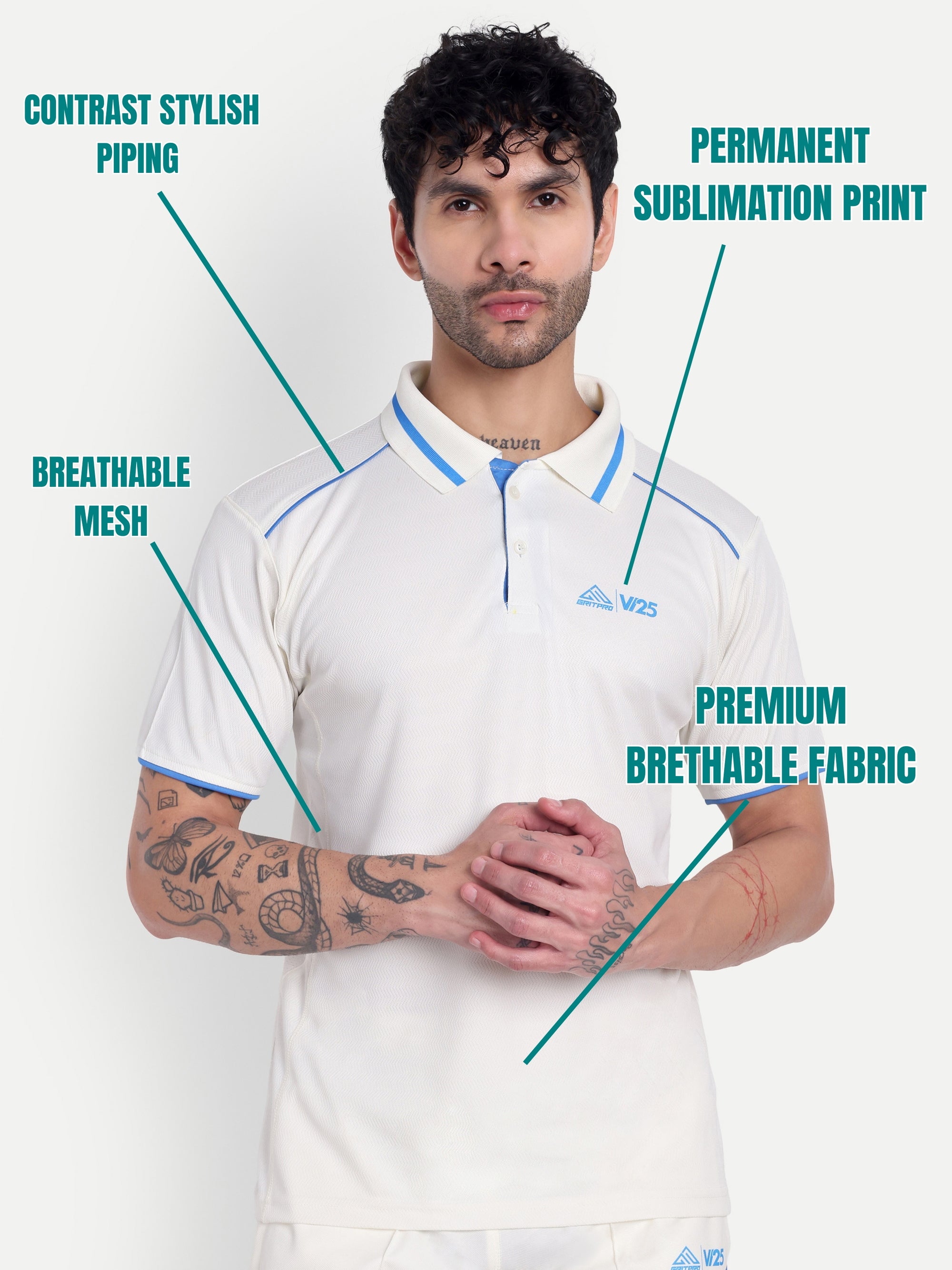 HALF SLEEVES CRICKET T-SHIRT