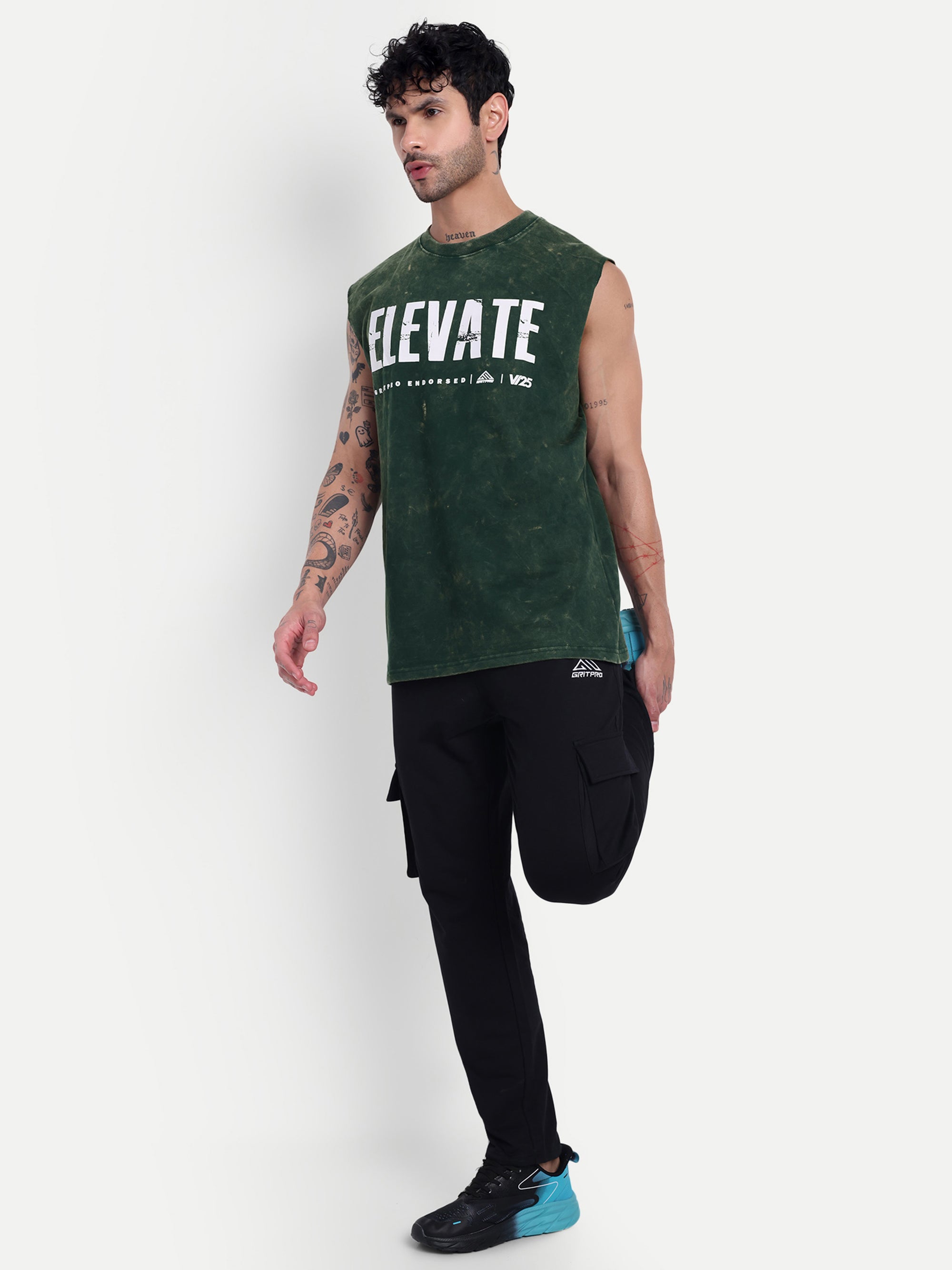 OVERSIZED BURN OUT SLEEVELESS