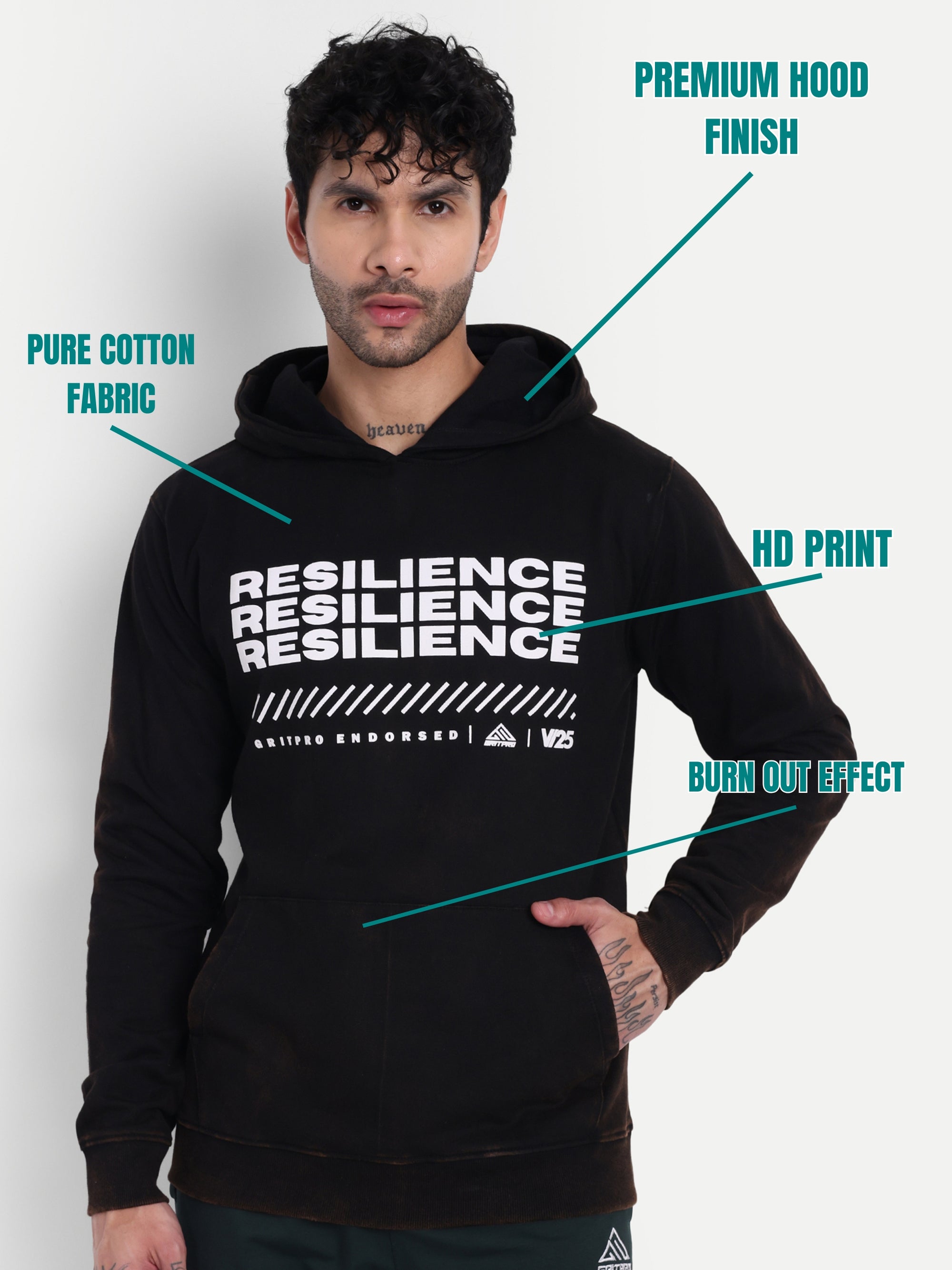 BURN OUT HOODIE