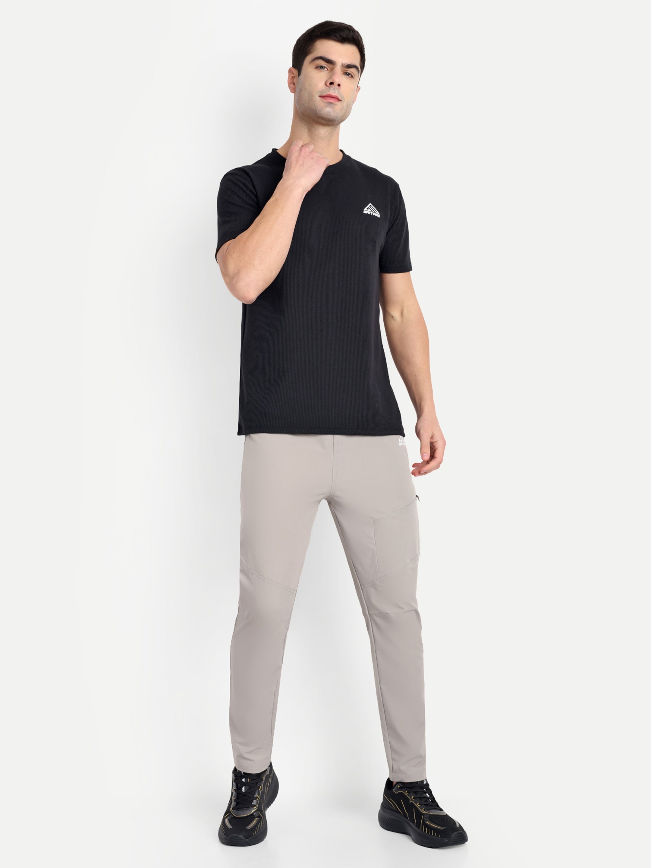 SOLID ZIPPED TRACKPANT