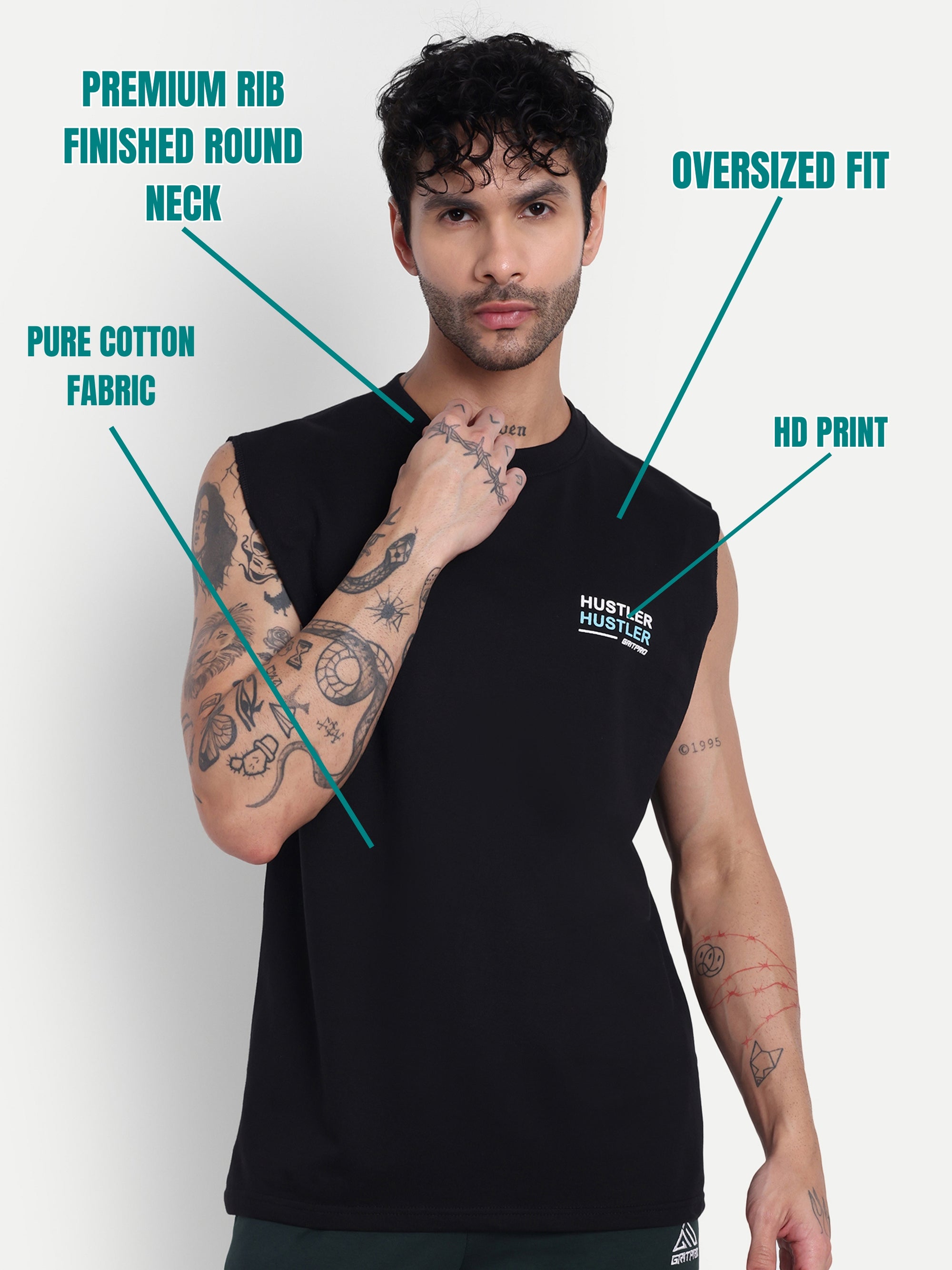 OVERSIZED SLEEVELESS