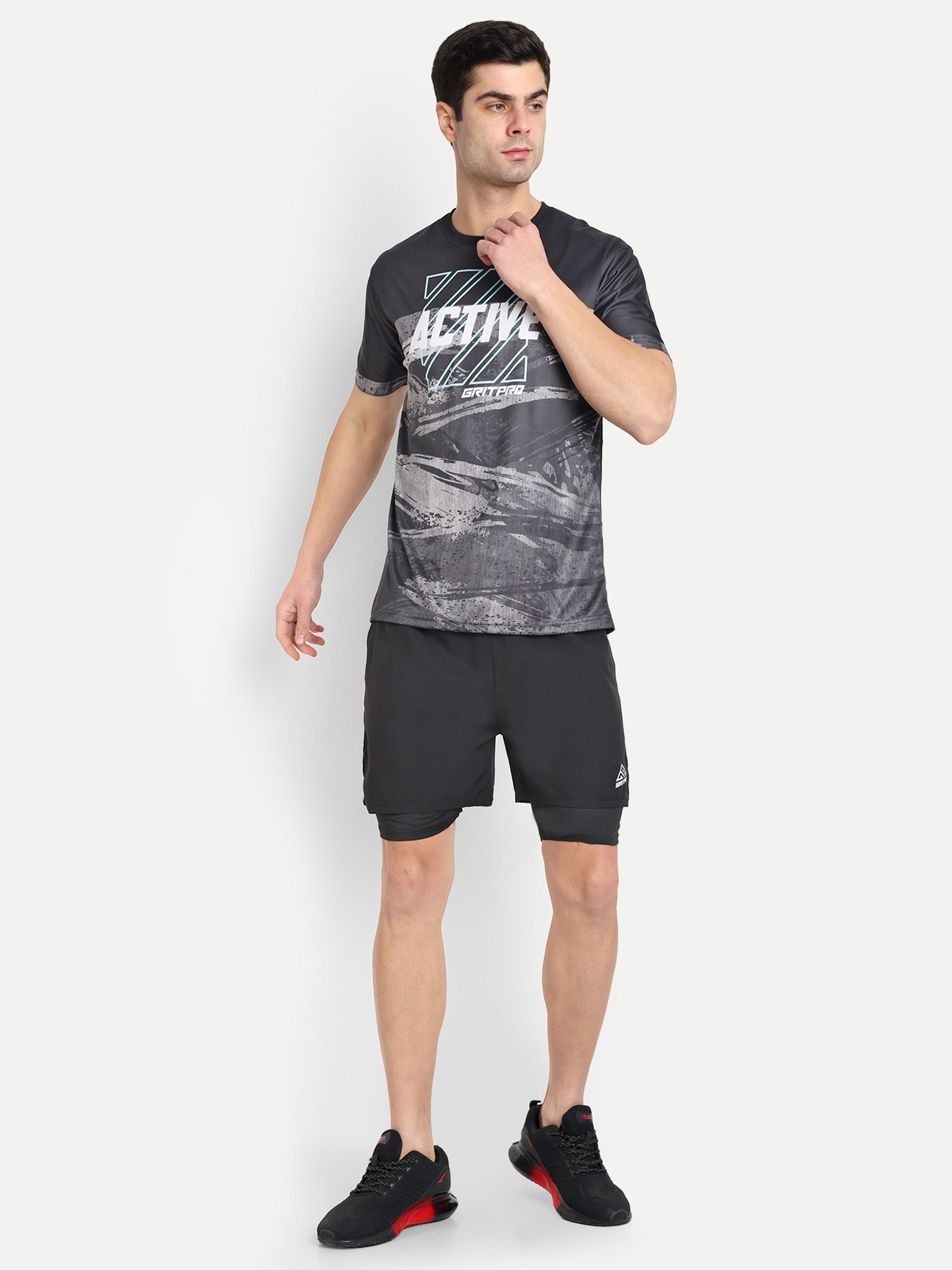 BLACK CAMO T-SHIRT