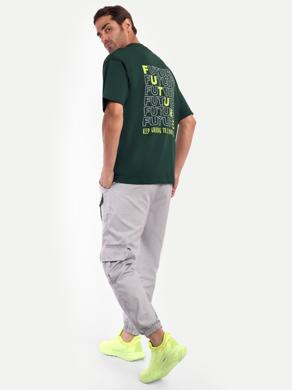 GREEN OVERSIZED T-SHIRT