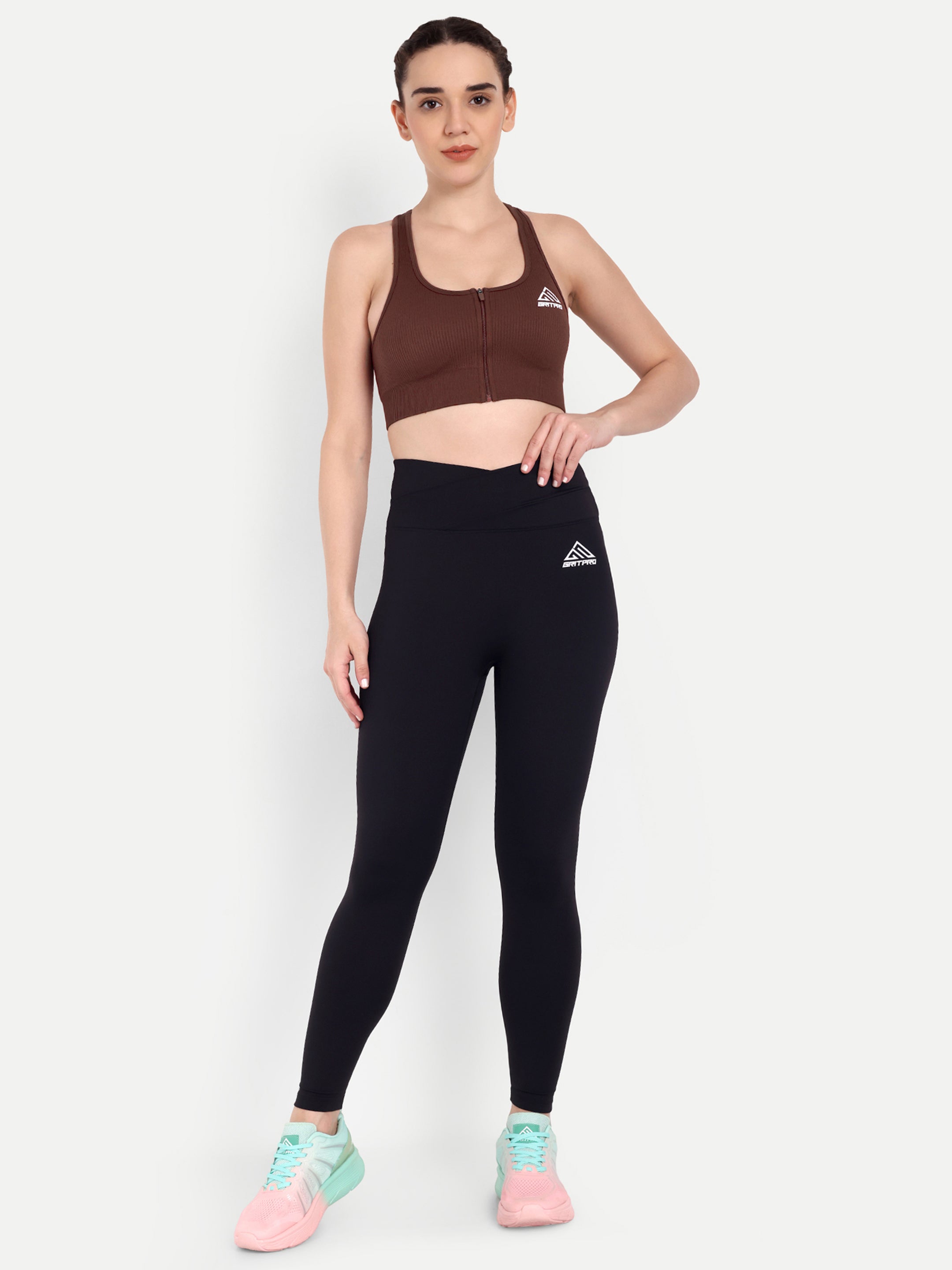 ZIP AND CRO SPORTS BRA