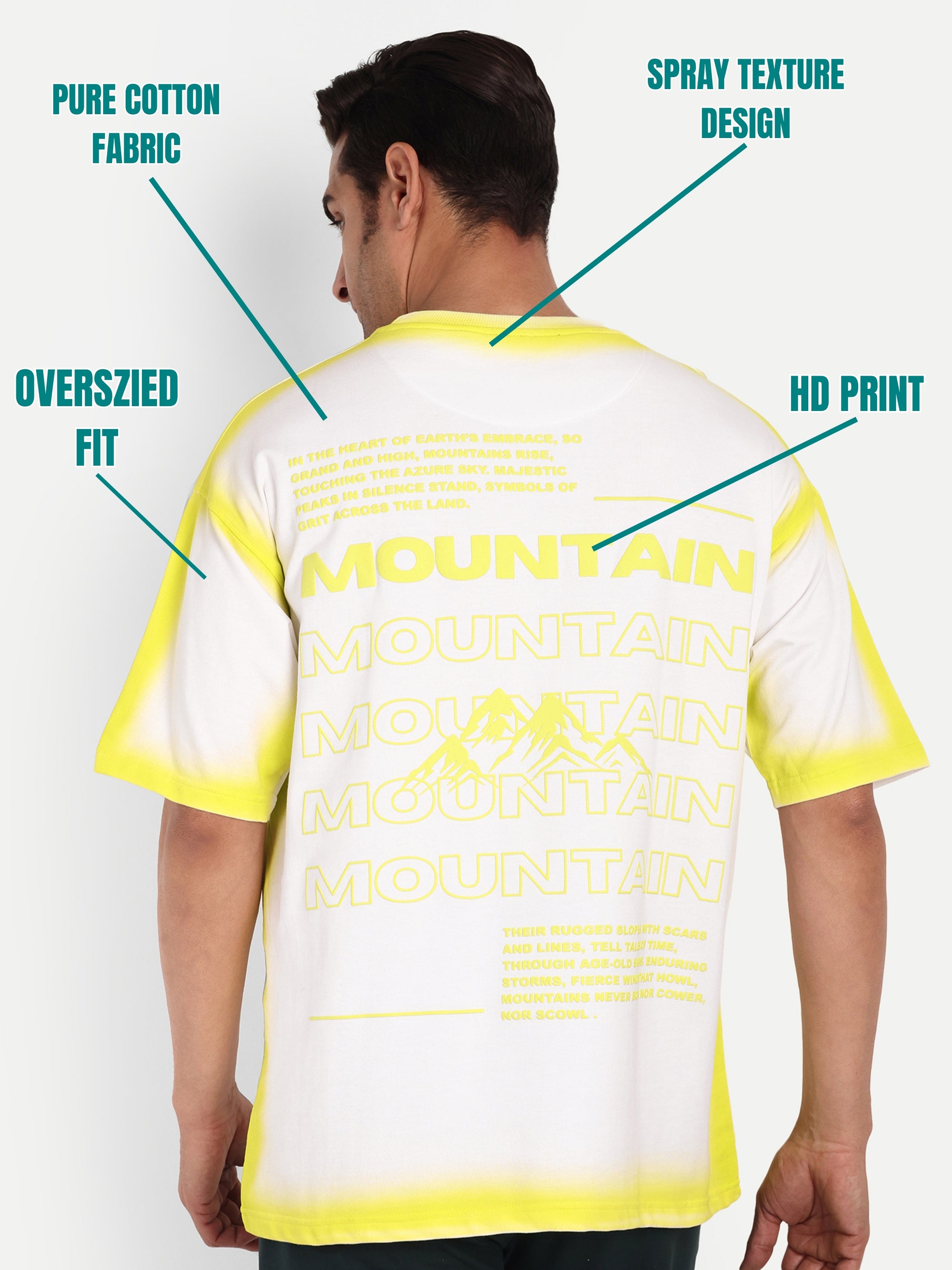 GRADIENT EDGE OVERSIZED T-SHIRT