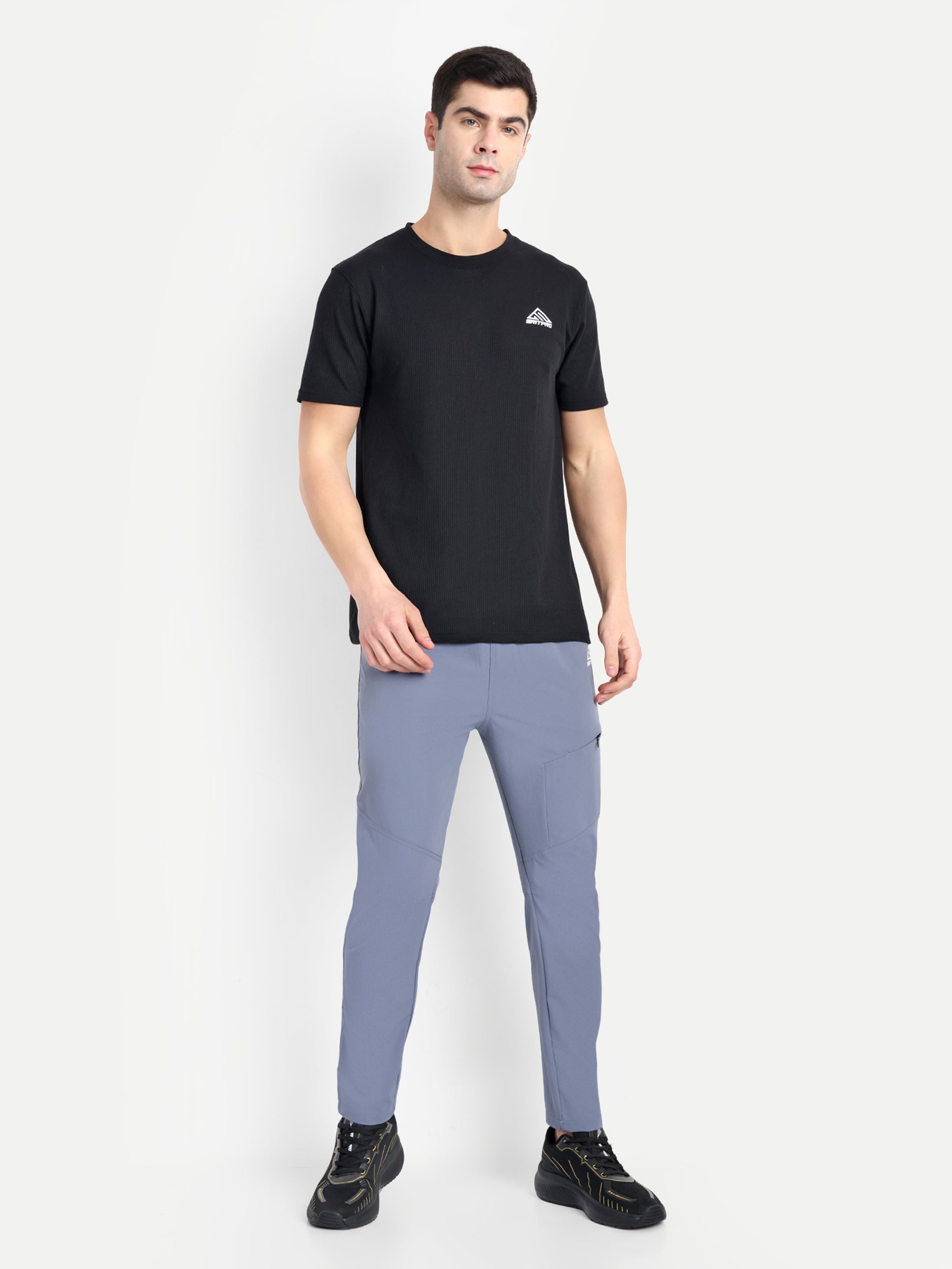 SOLID ZIPPED TRACKPANT