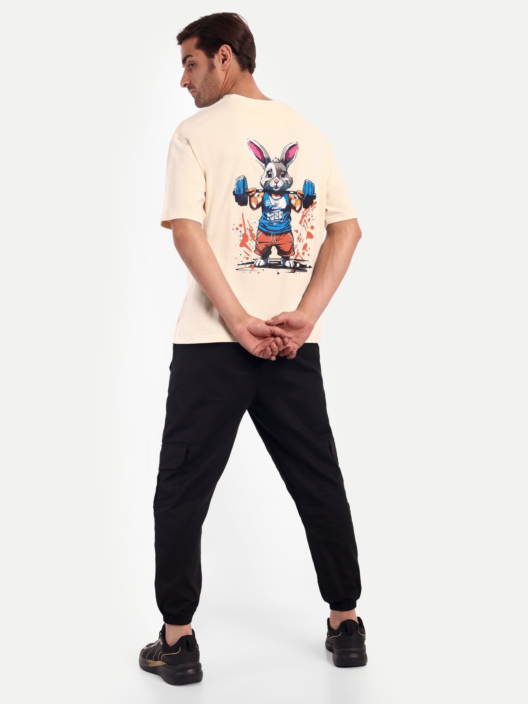 BEIGE OVERSIZED T-SHIRT