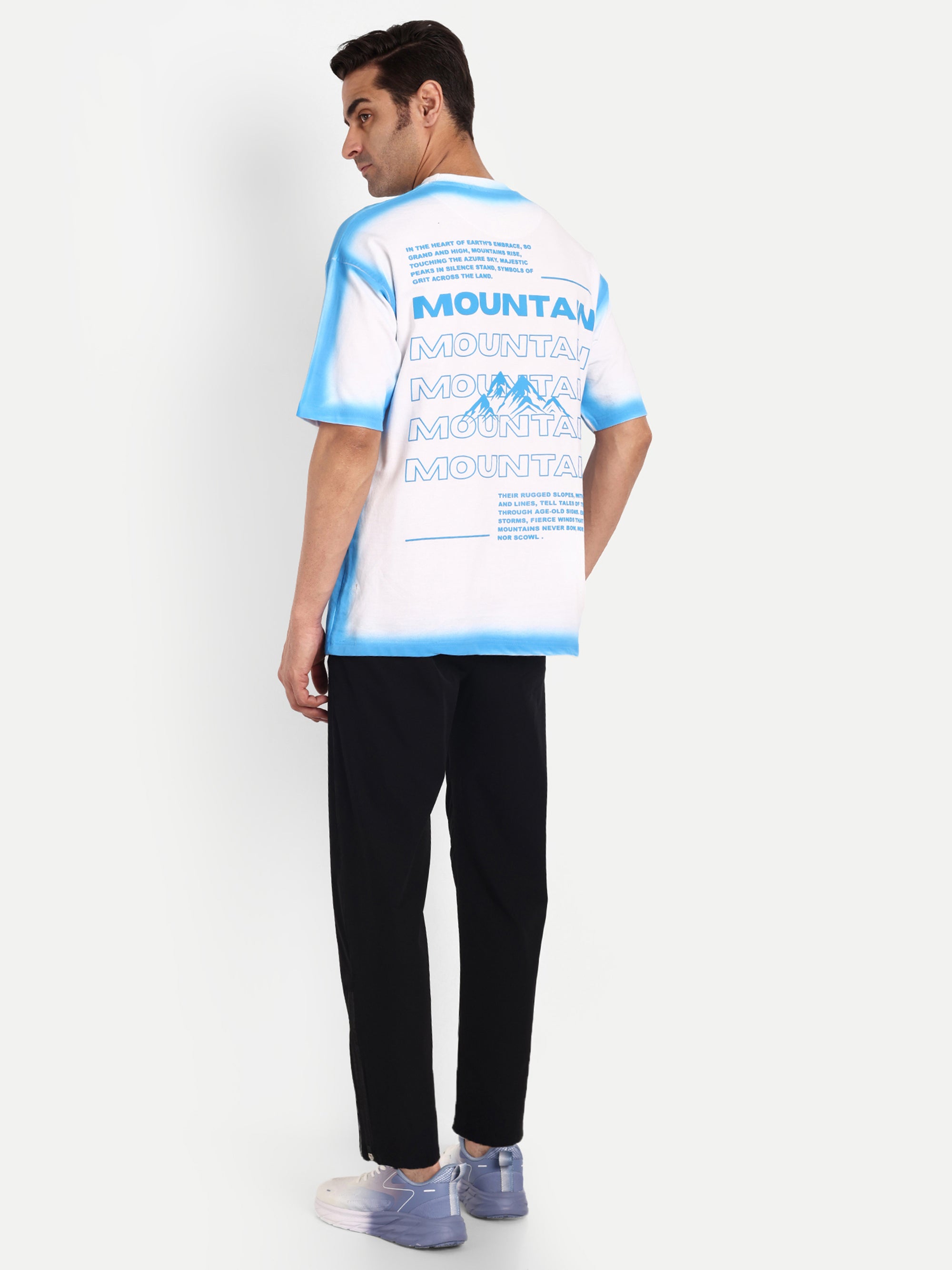 GRADIENT EDGE OVERSIZED T-SHIRT