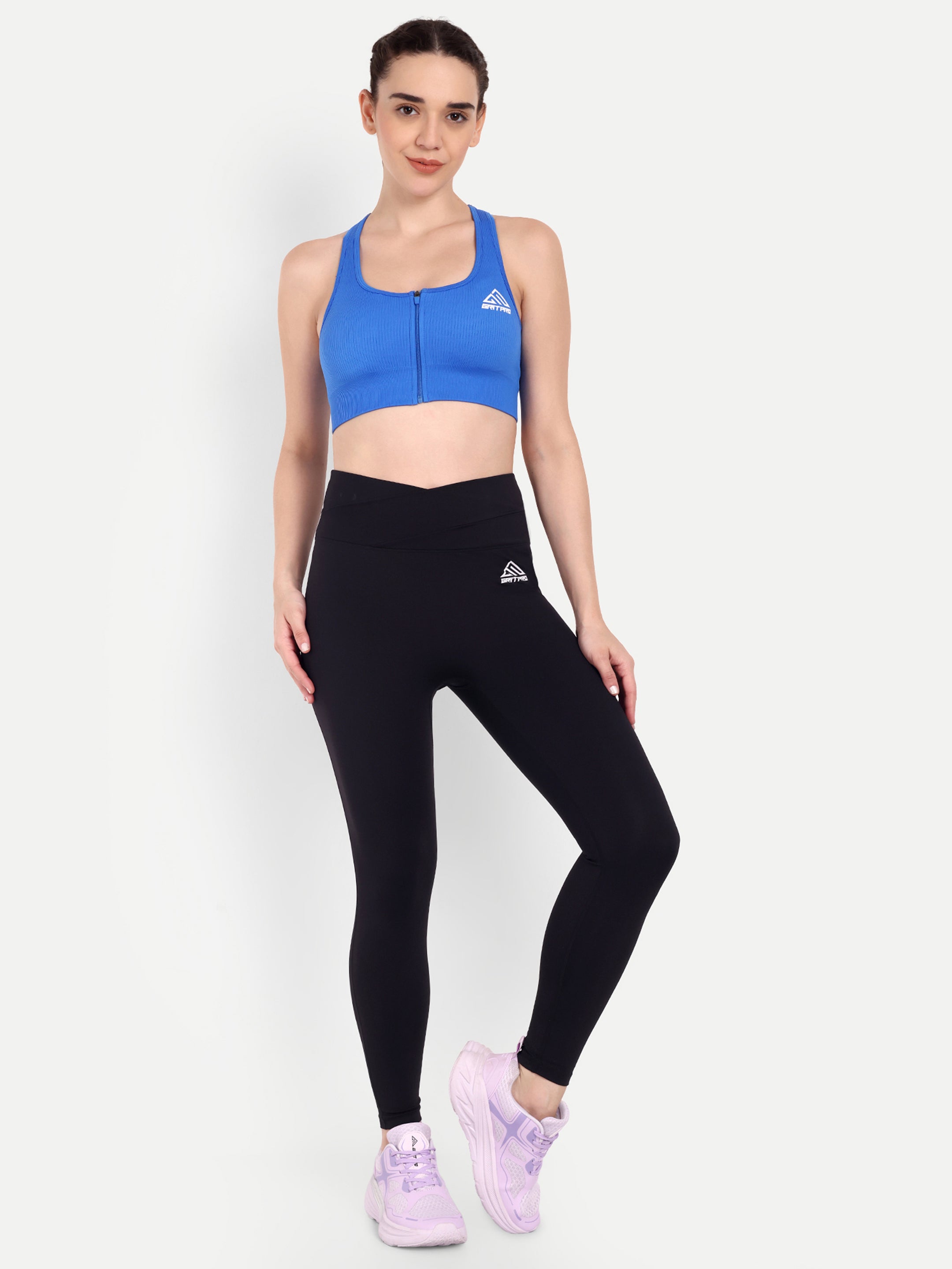 ZIP AND CRO SPORTS BRA