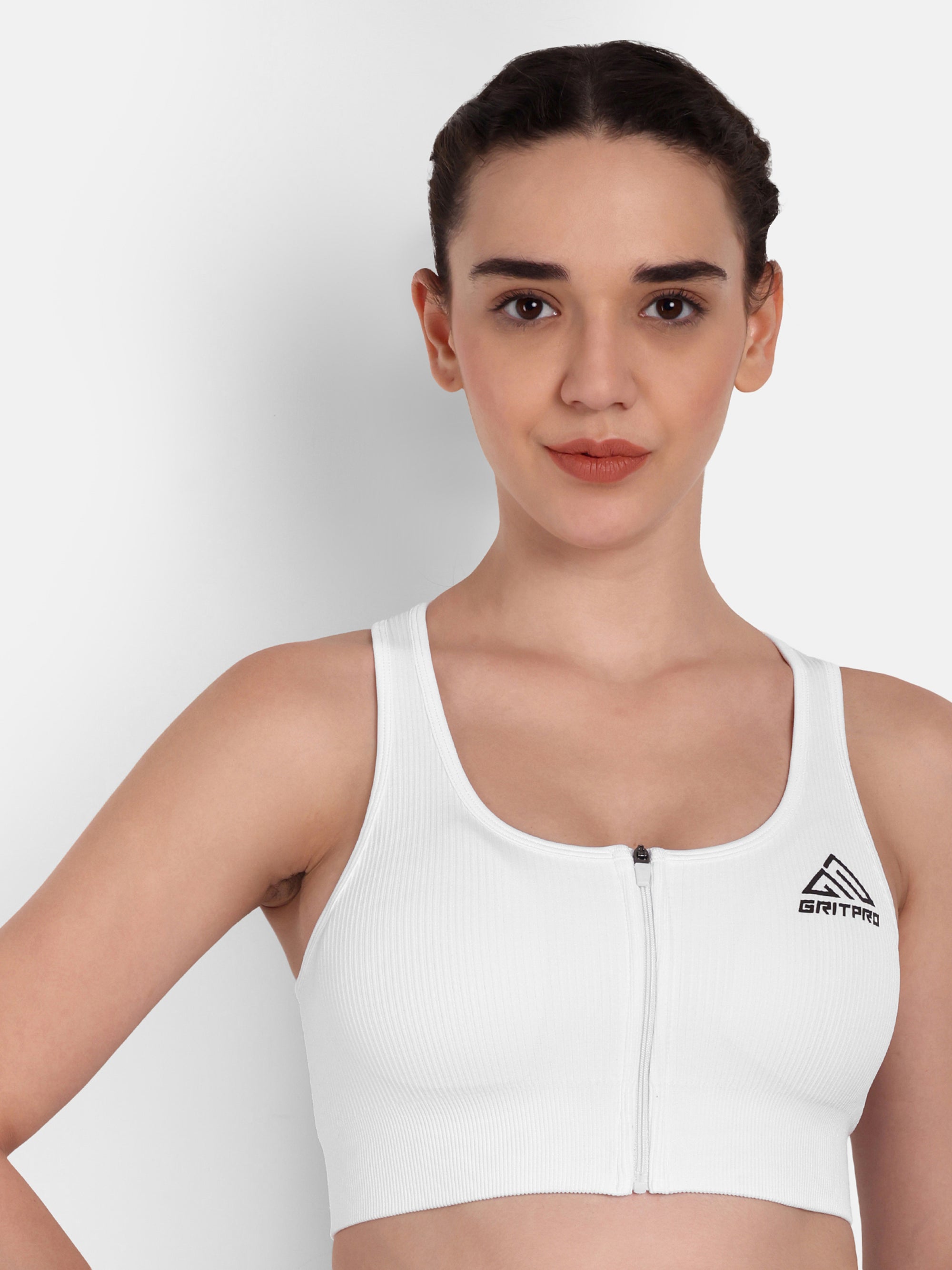 ZIP AND CRO SPORTS BRA