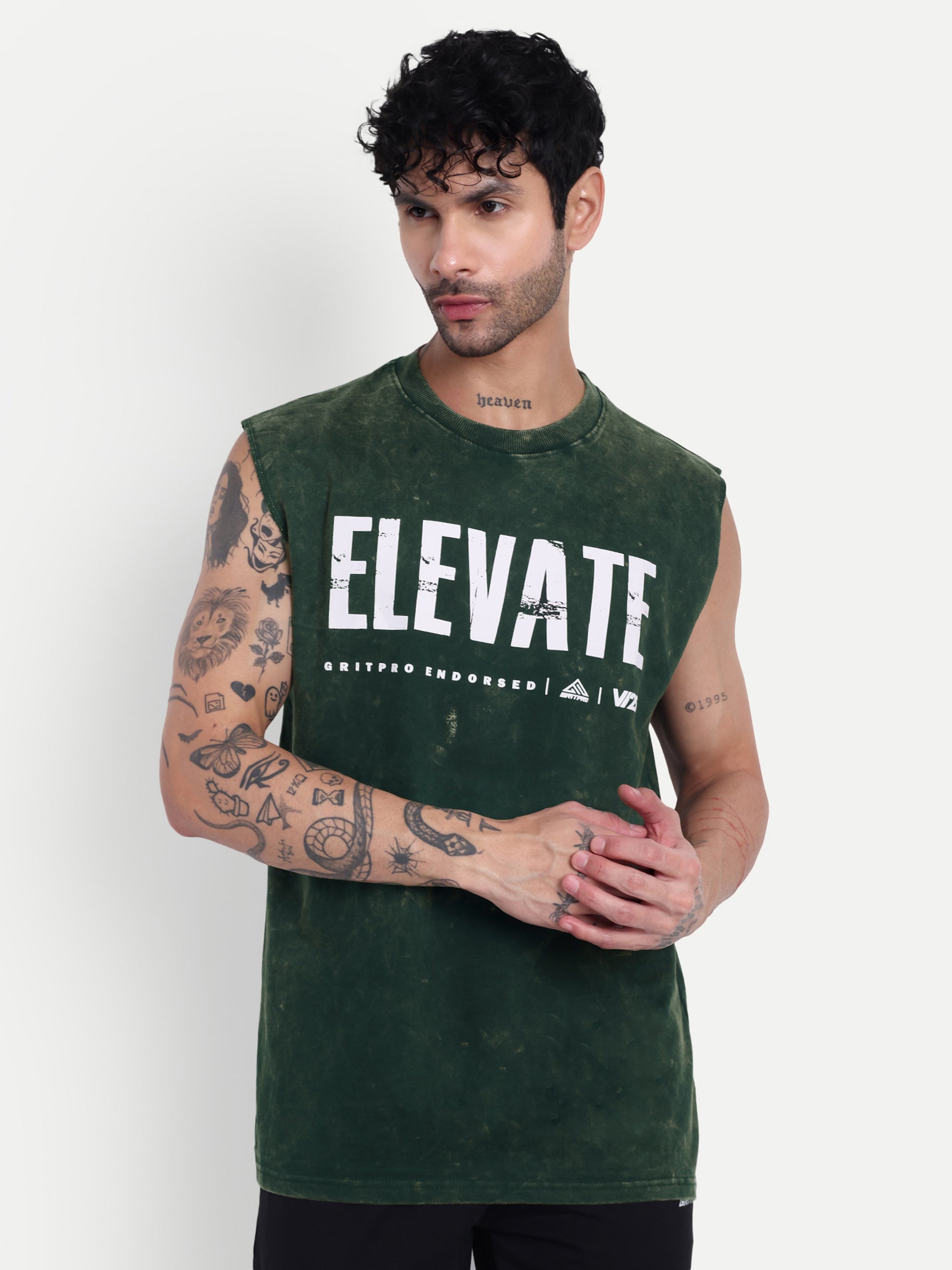 OVERSIZED BURN OUT SLEEVELESS