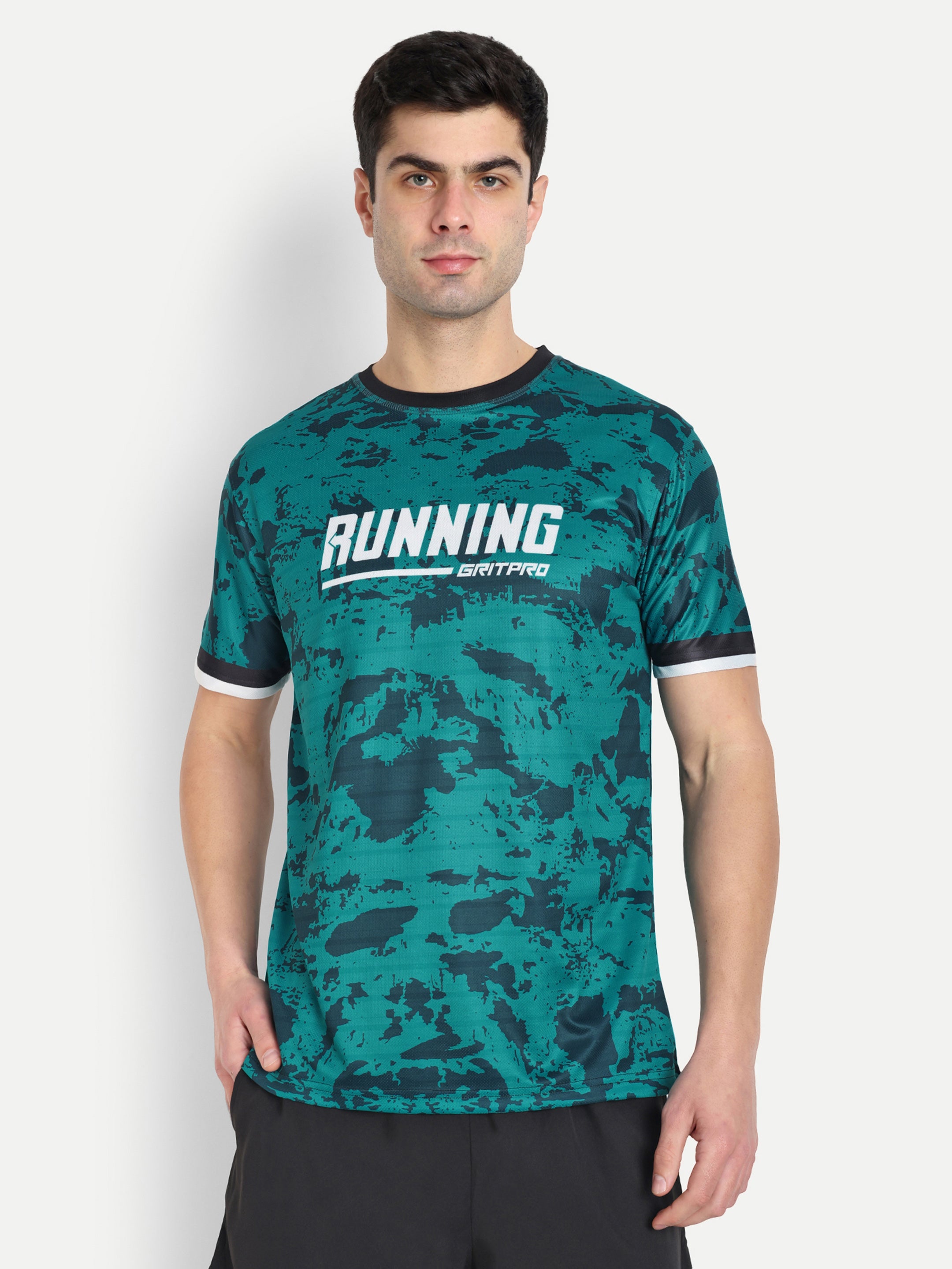 GREEN CAMO T-SHIRT