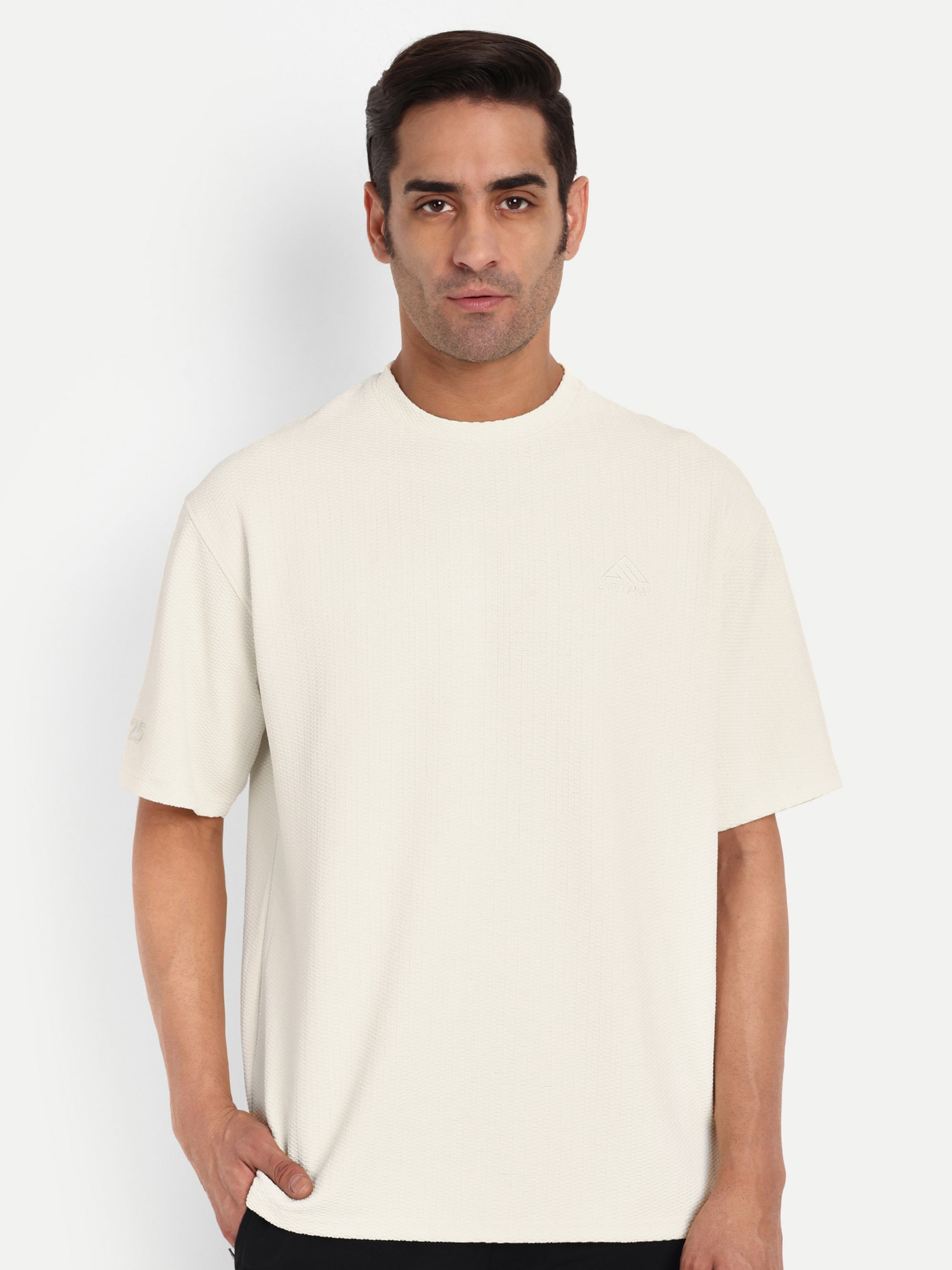 BUBBLE JACQUARD OVERSIZED TSHIRT
