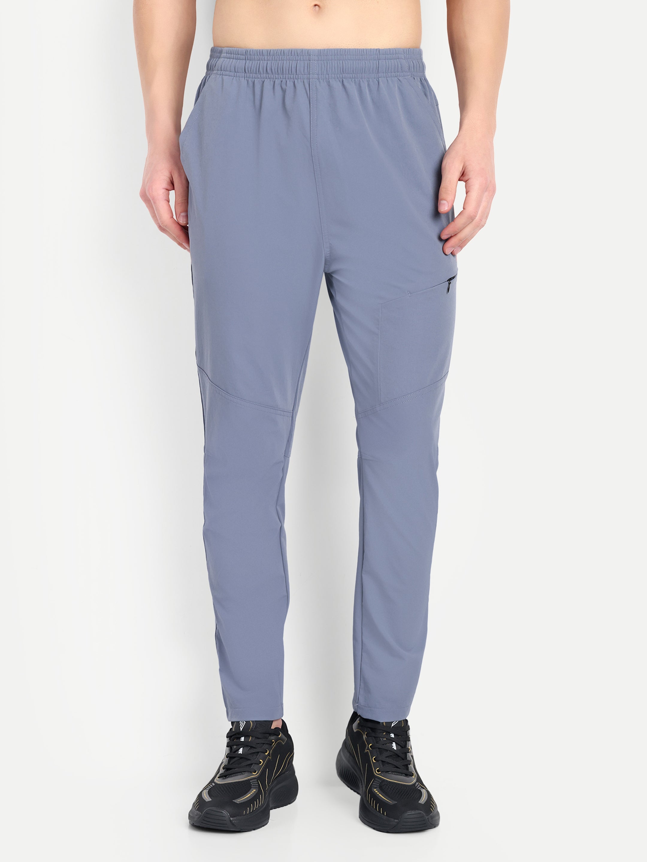 SOLID ZIPPED TRACKPANT