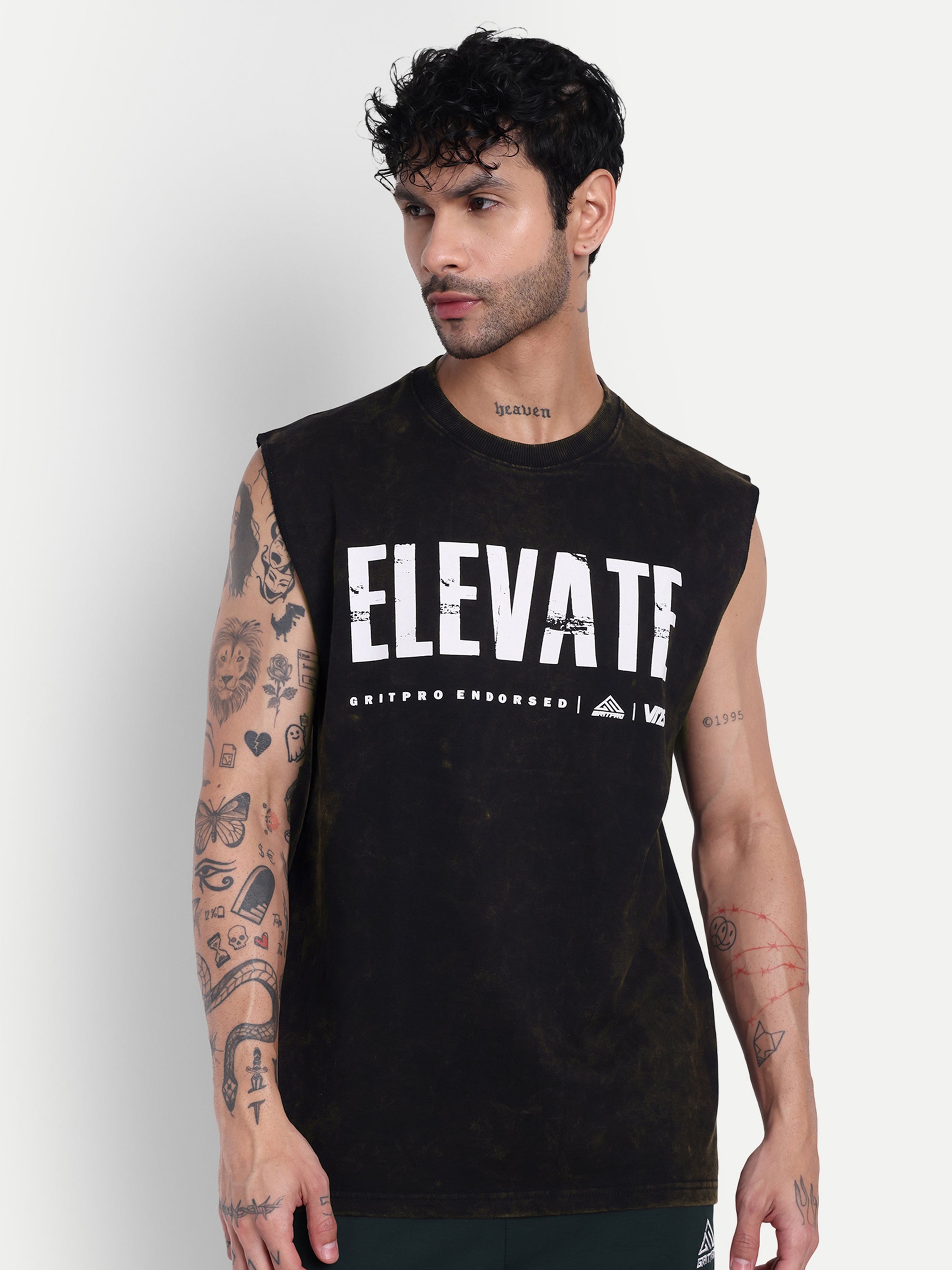 OVERSIZED BURN OUT SLEEVELESS