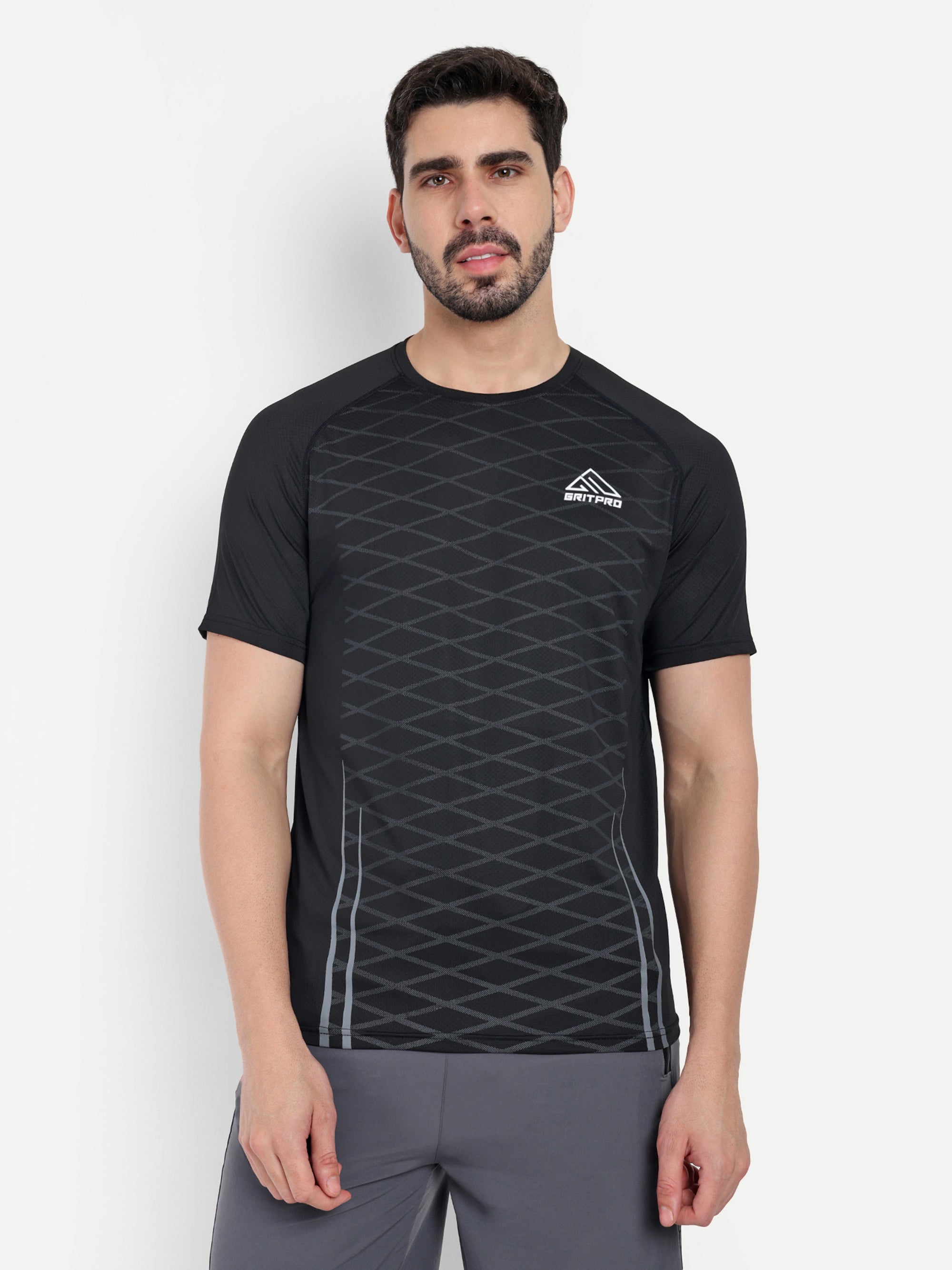 SOLID TEXTURED T-SHIRT