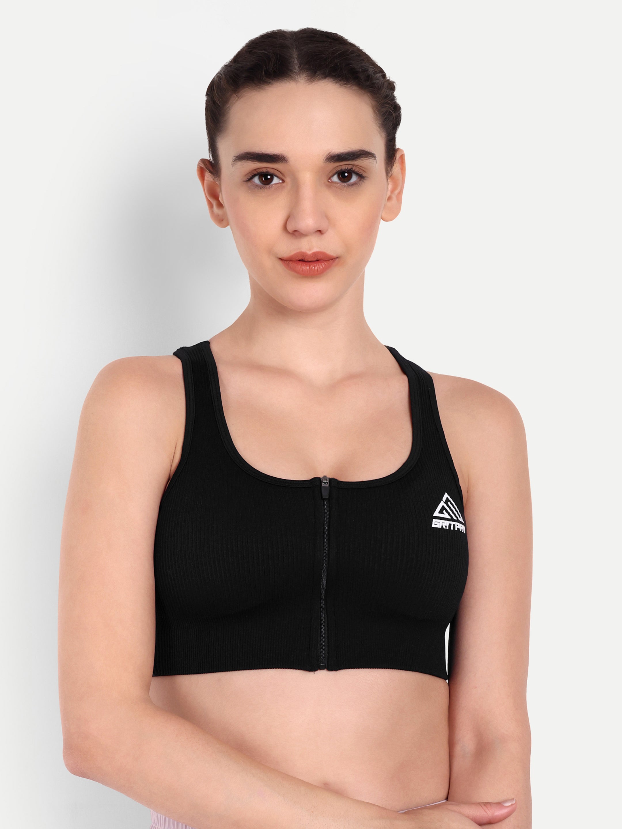 ZIP AND CRO SPORTS BRA