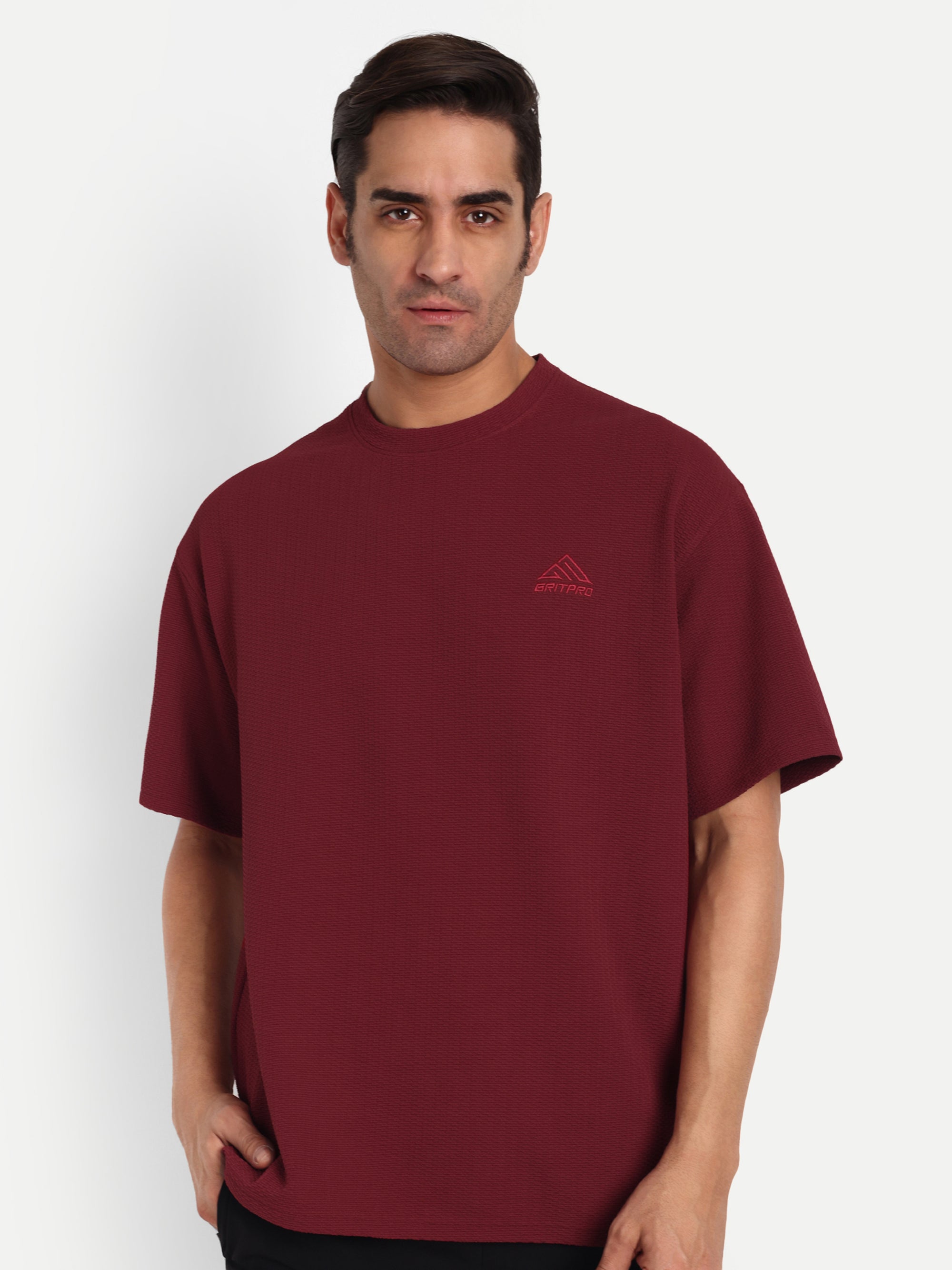 BUBBLE JACQUARD OVERSIZED TSHIRT