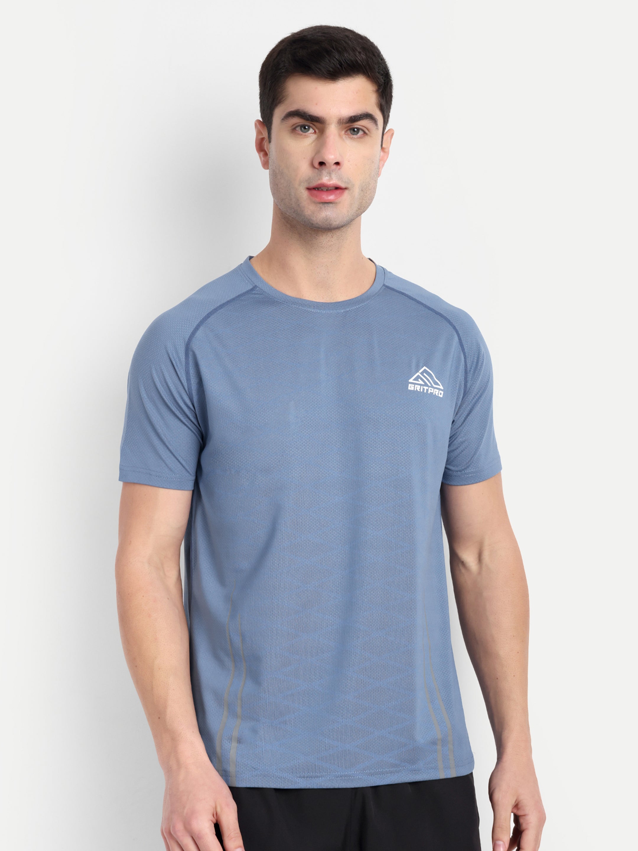 SOLID  TEXTURED T-SHIRT