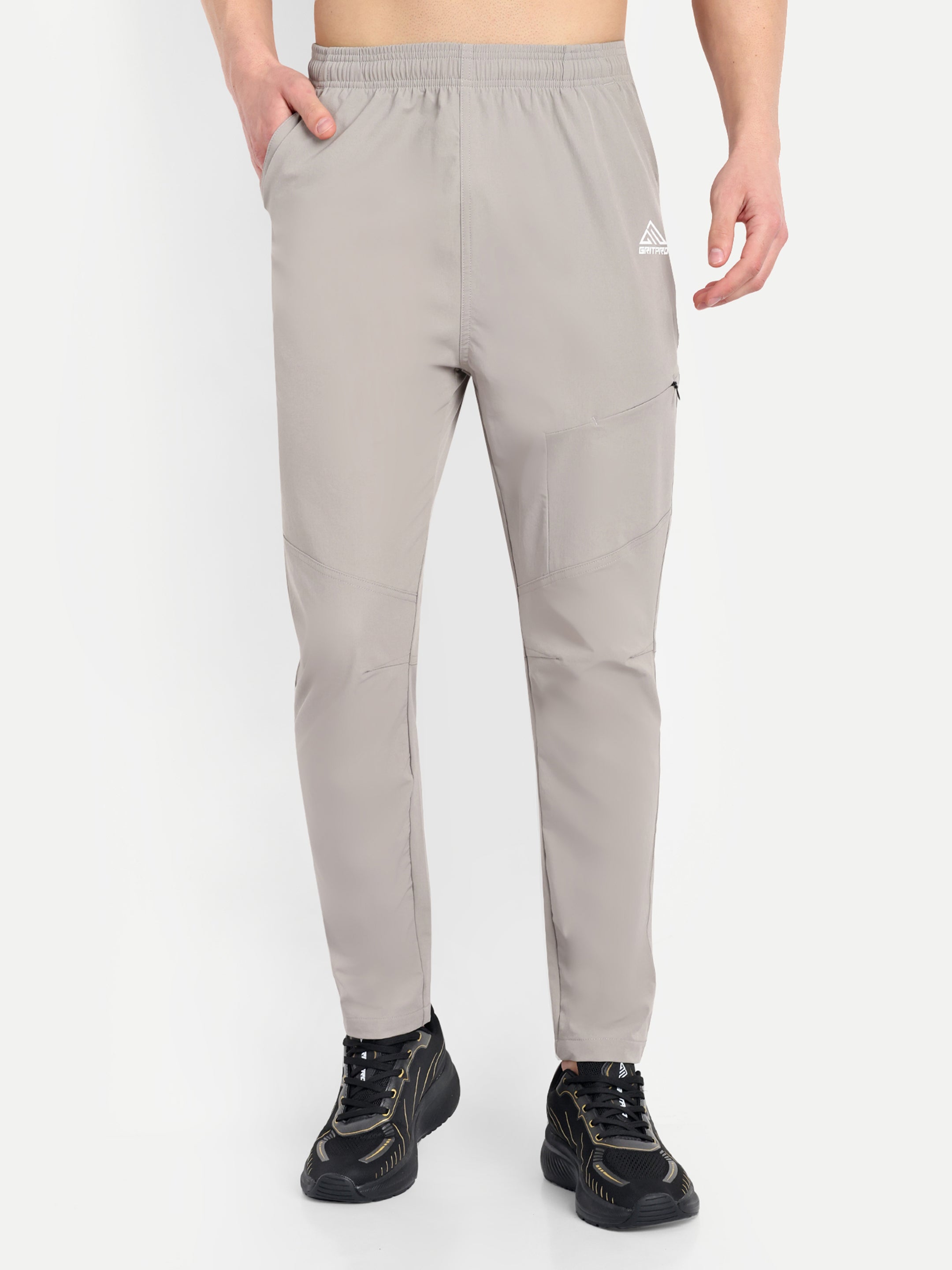 SOLID ZIPPED TRACKPANT