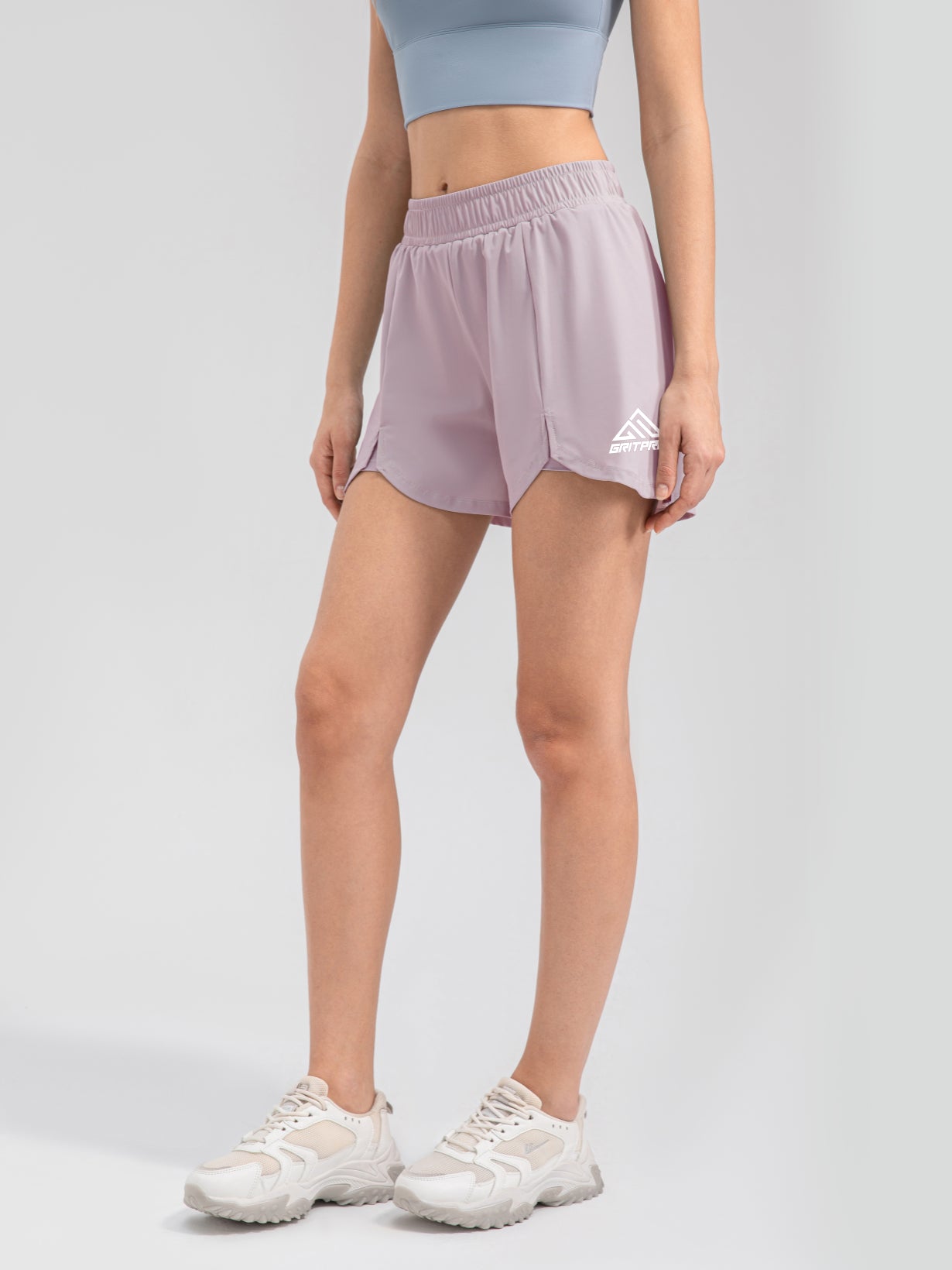 ATHLETIC FRONT SLIT SHORTS