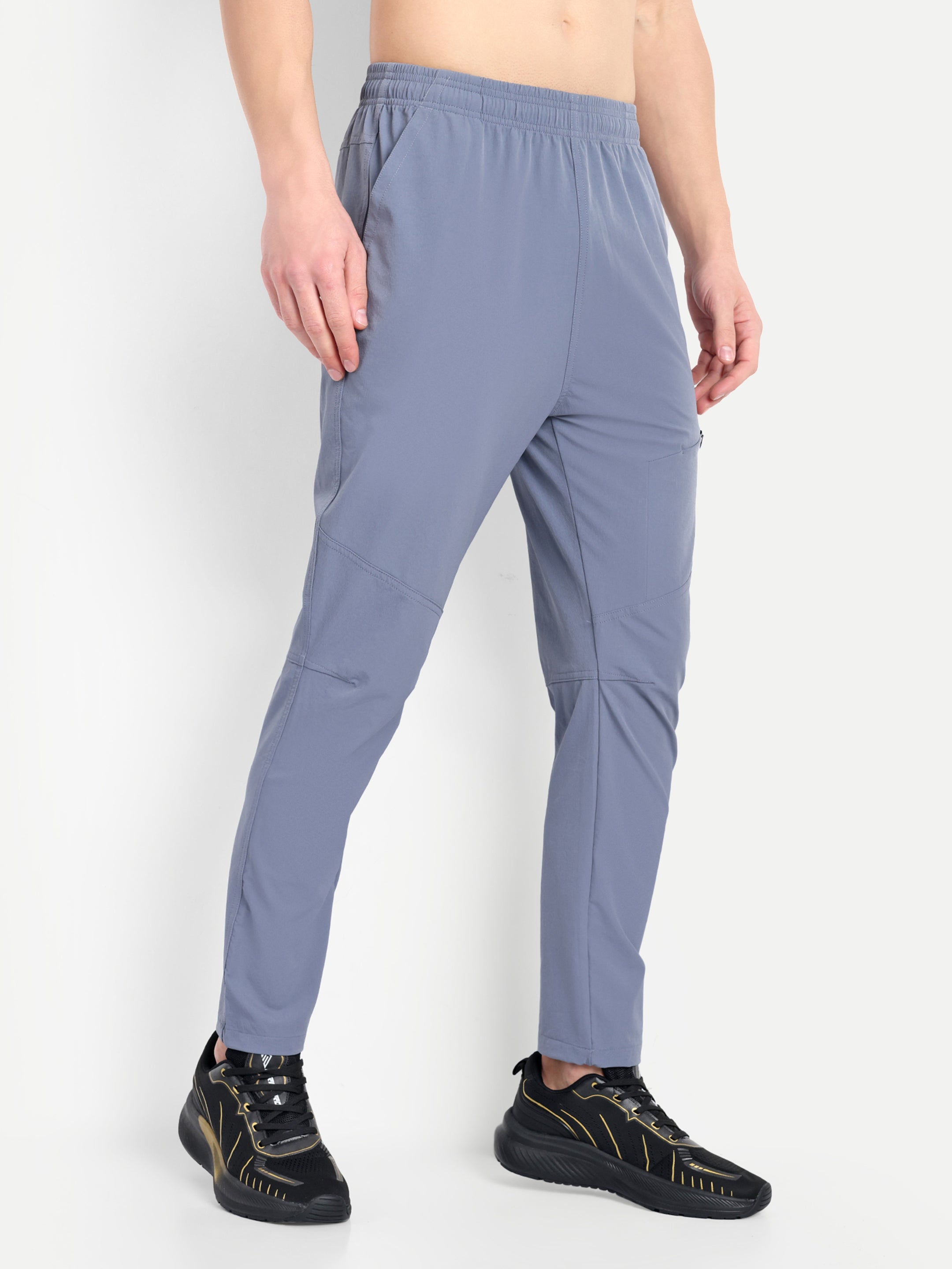 SOLID ZIPPED TRACKPANT