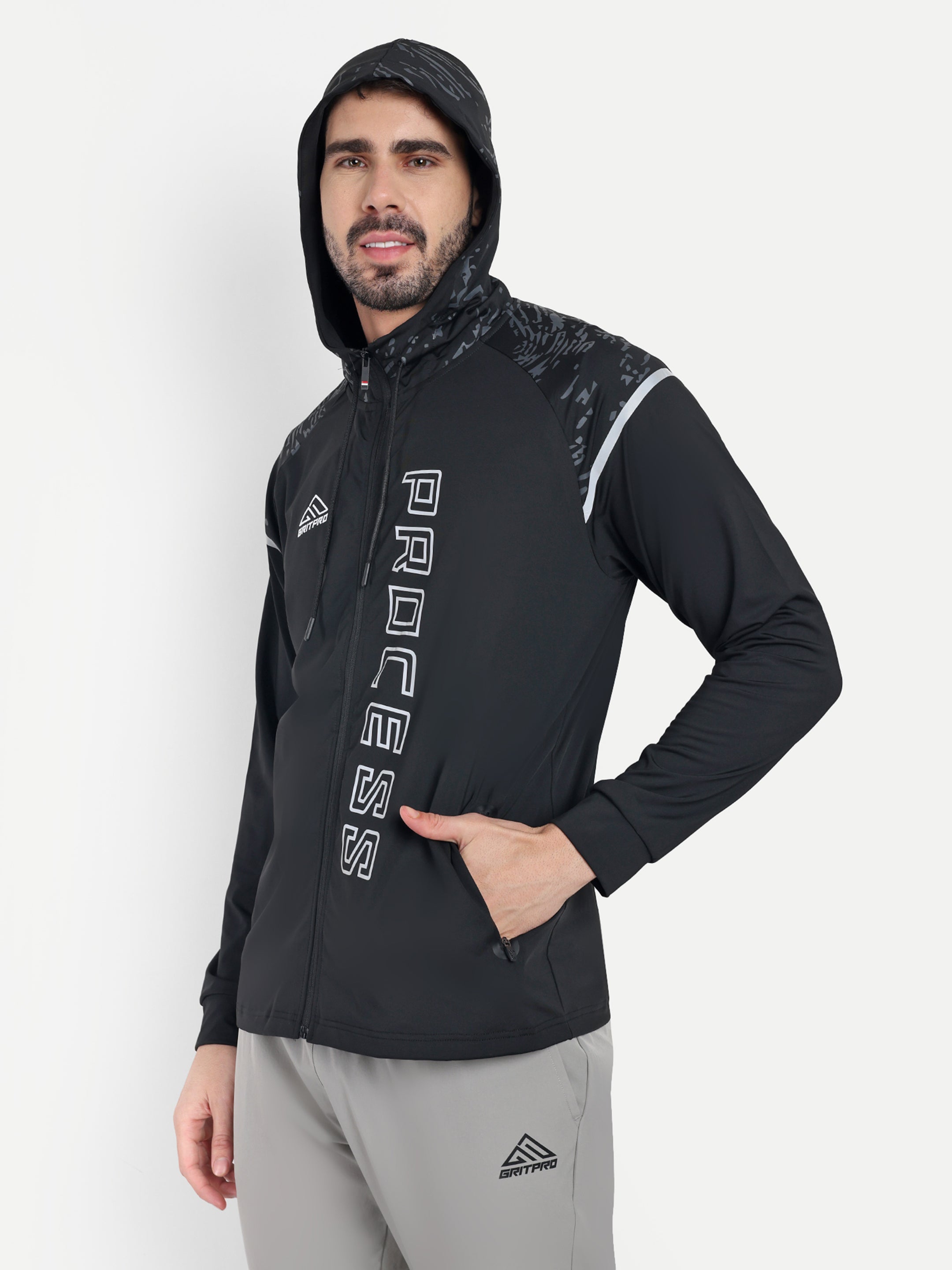 WINDPROOF PROCESS ZIPPER HOODIE