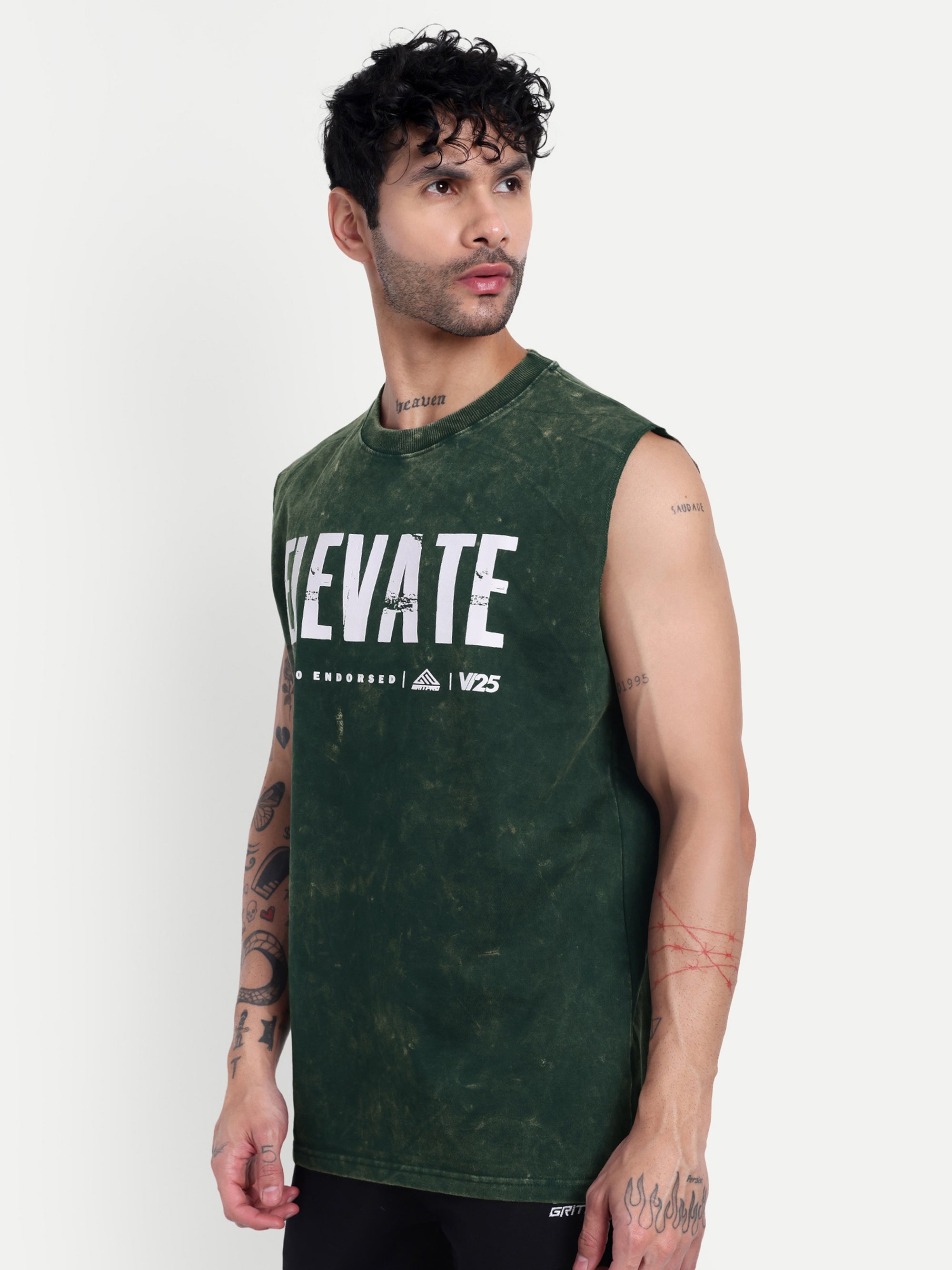 OVERSIZED BURN OUT SLEEVELESS