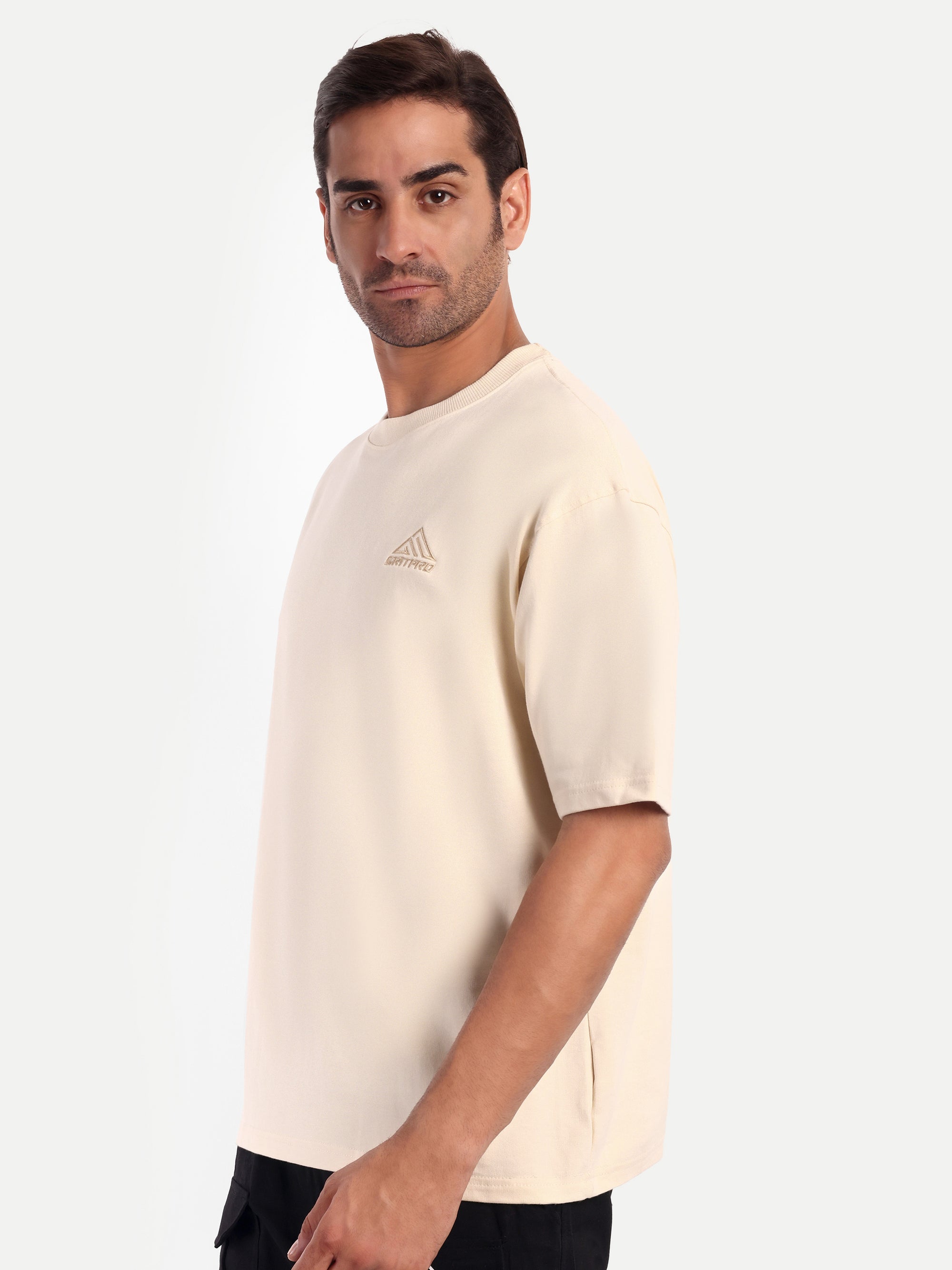 BEIGE OVERSIZED T-SHIRT