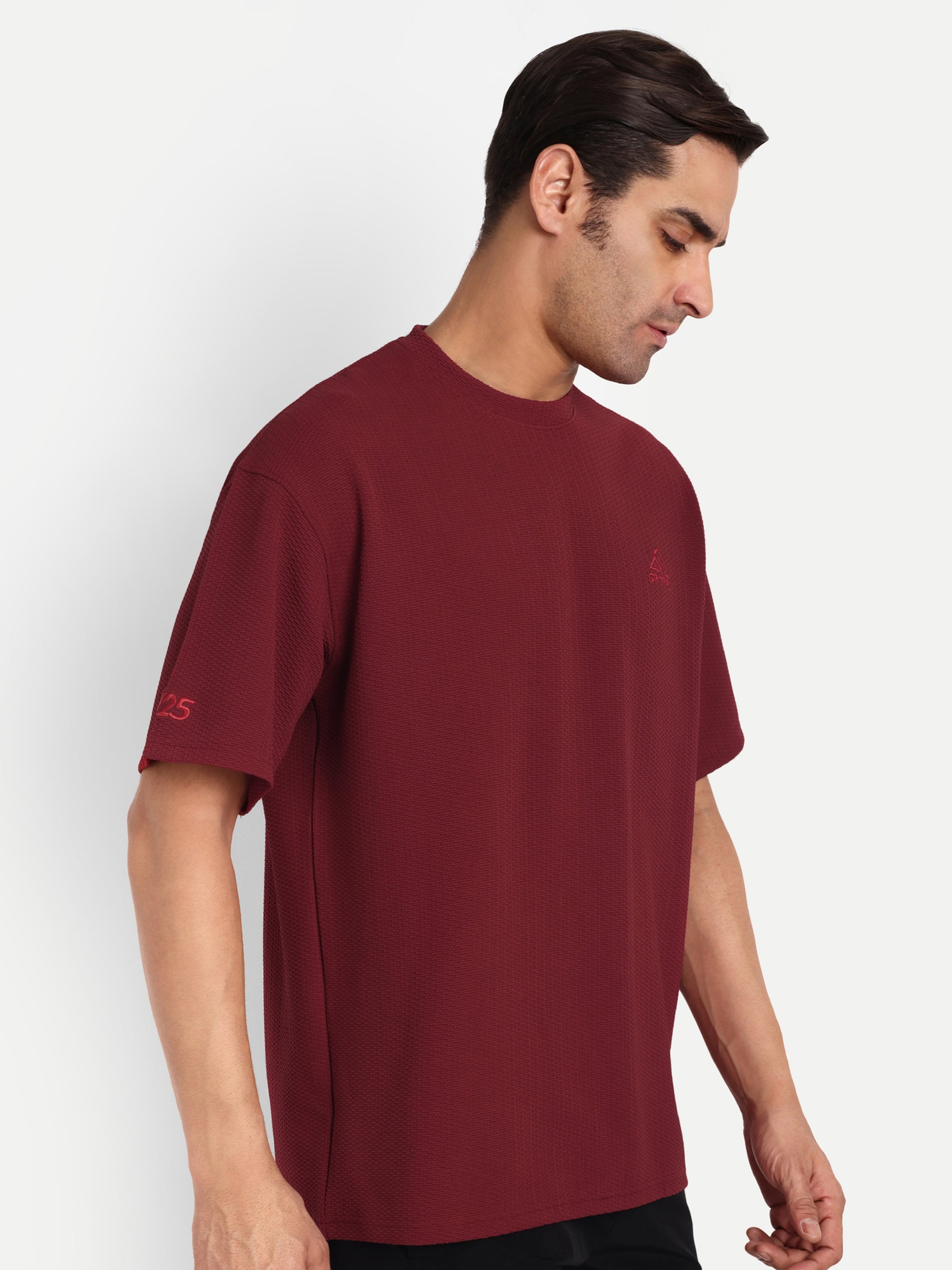 BUBBLE JACQUARD OVERSIZED TSHIRT