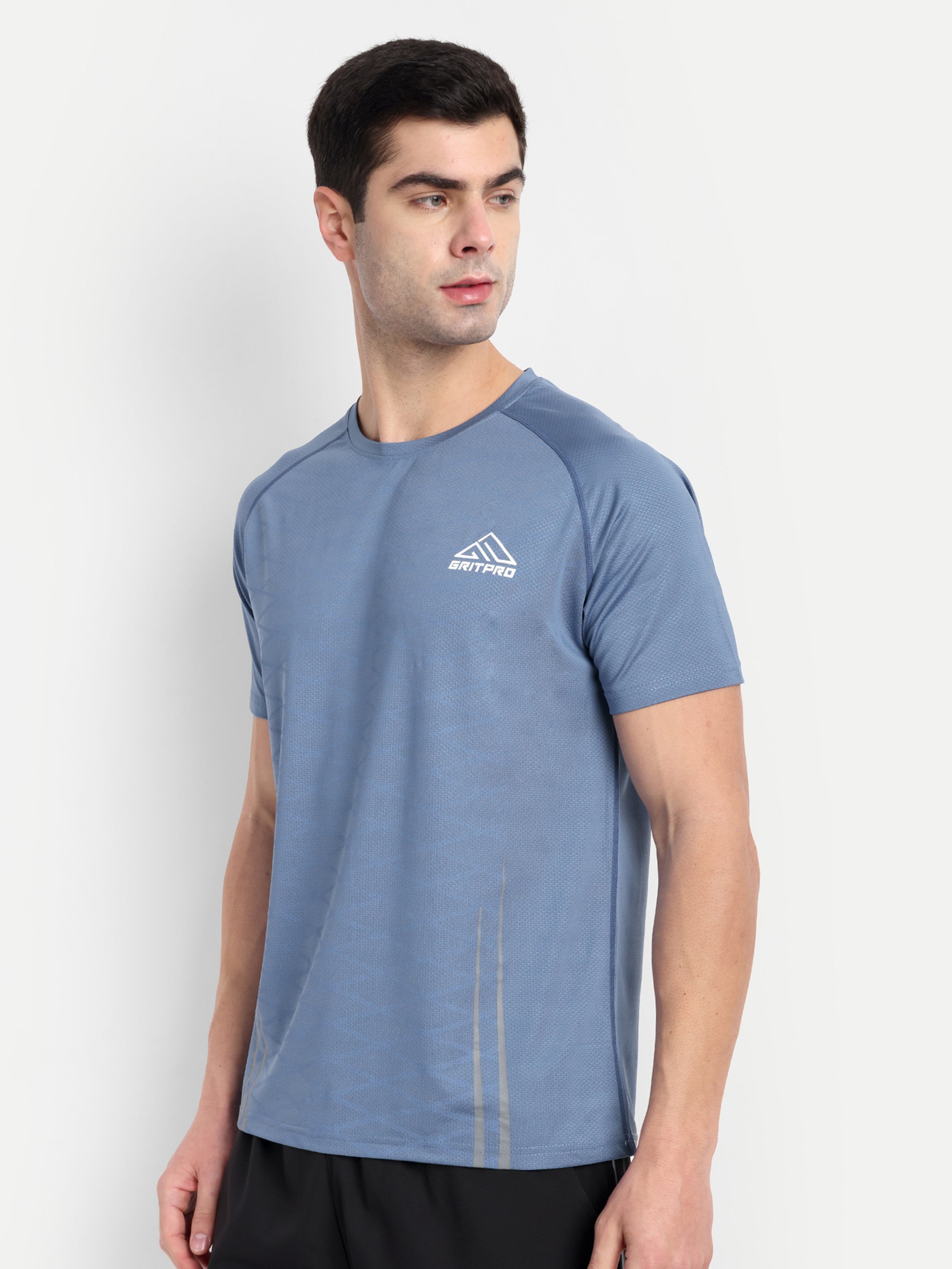 SOLID  TEXTURED T-SHIRT