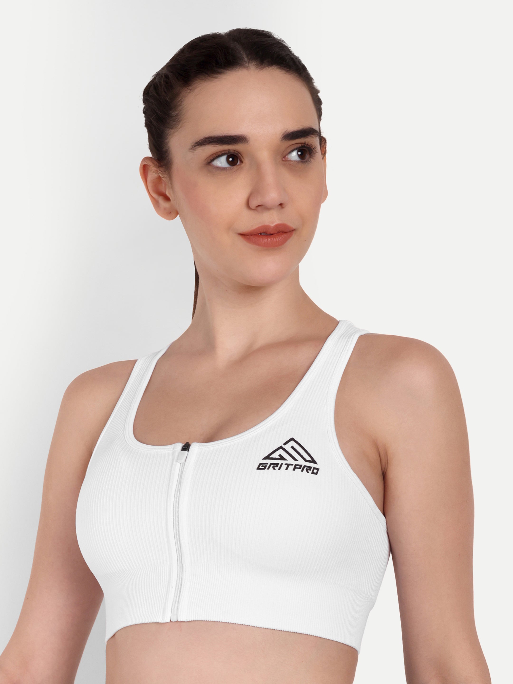 ZIP AND CRO SPORTS BRA