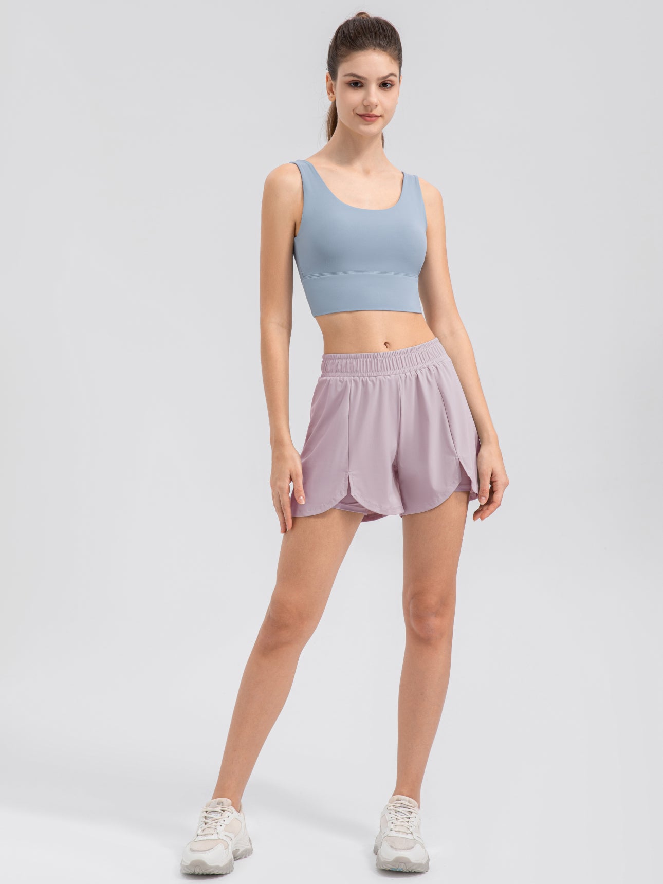 ATHLETIC FRONT SLIT SHORTS