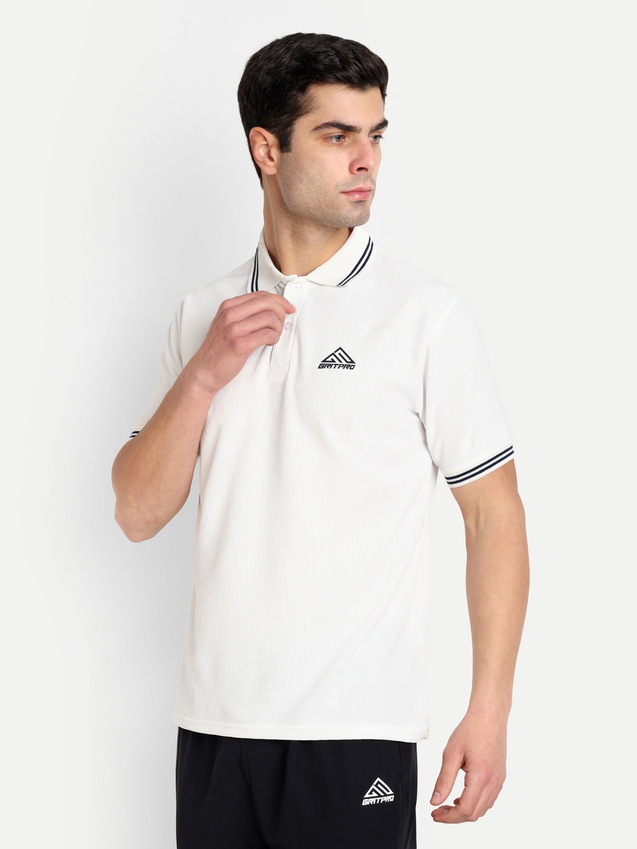 WAFFLE TEXTURED POLO