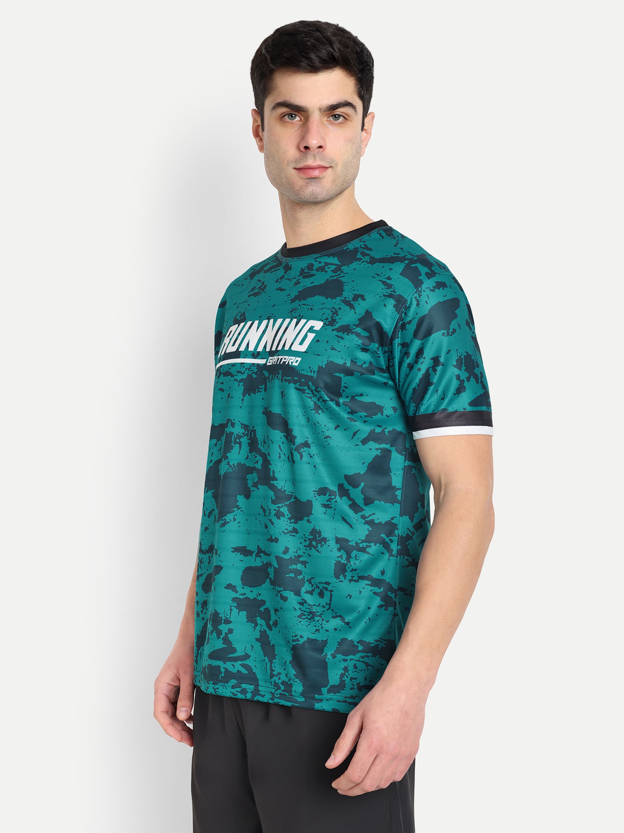 GREEN CAMO T-SHIRT