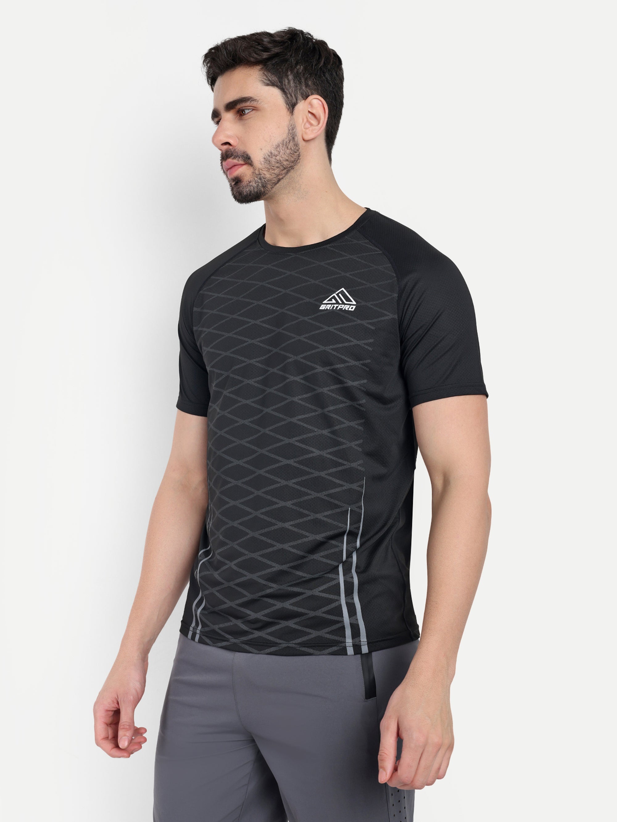 SOLID TEXTURED T-SHIRT