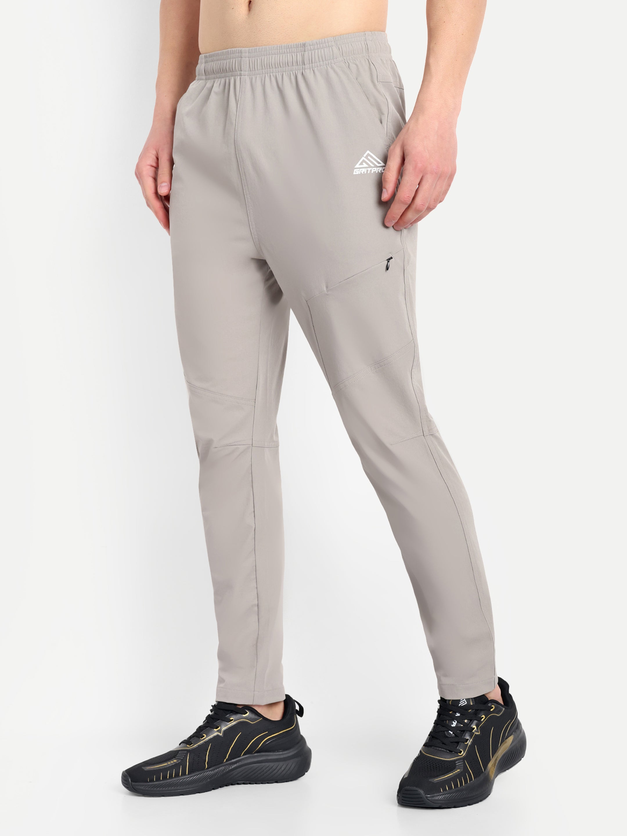 SOLID ZIPPED TRACKPANT