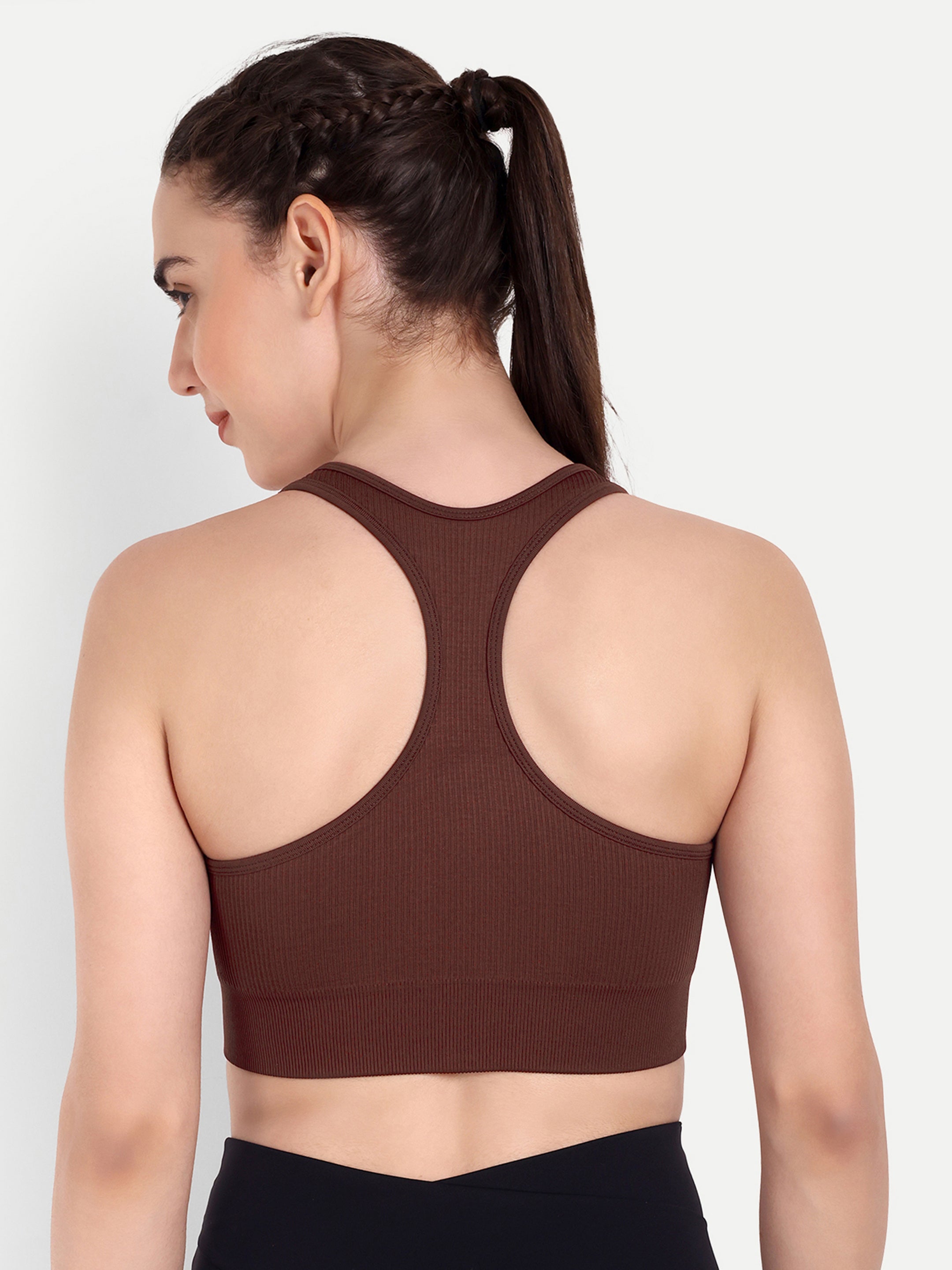 ZIP AND CRO SPORTS BRA