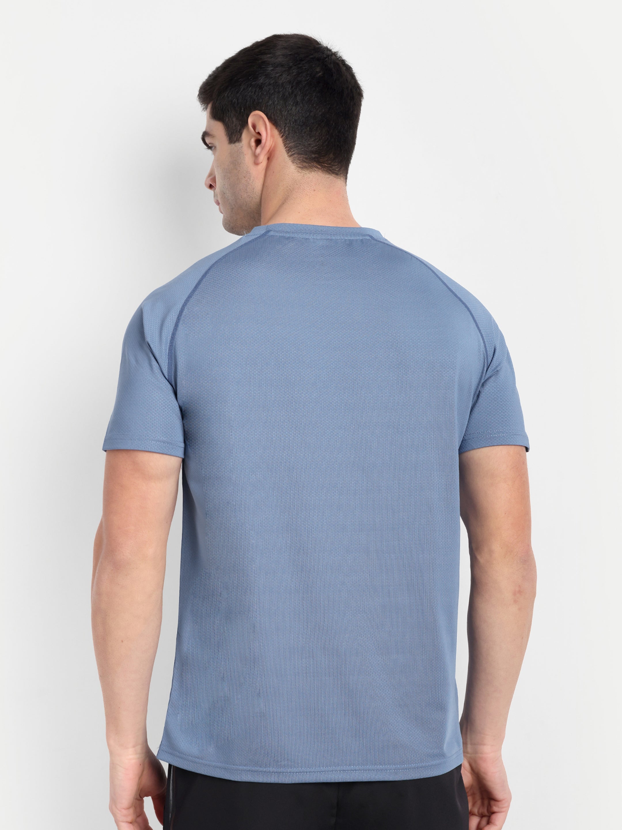 SOLID  TEXTURED T-SHIRT