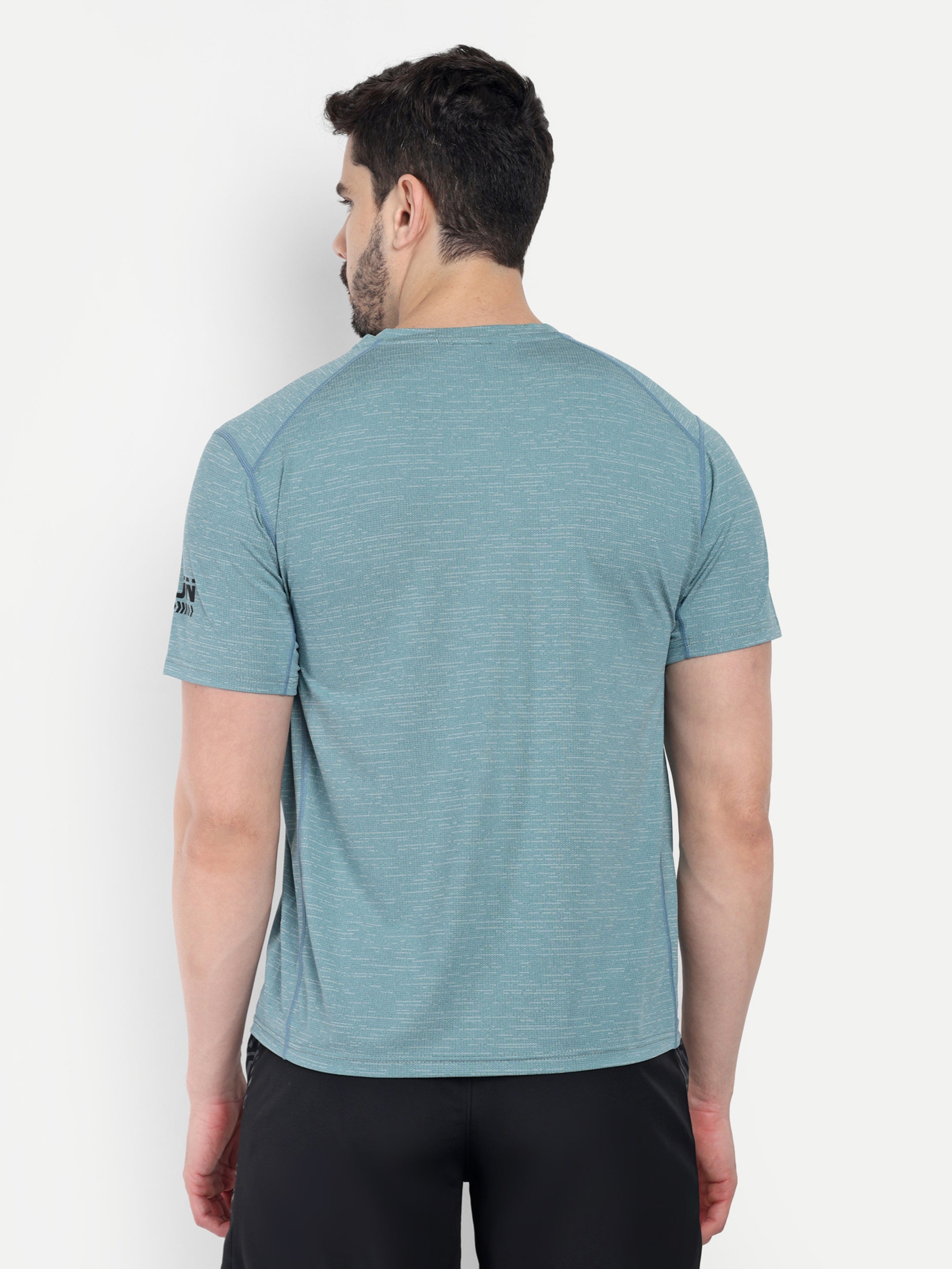 MELANGE SHADED RUNNING T-SHIRT