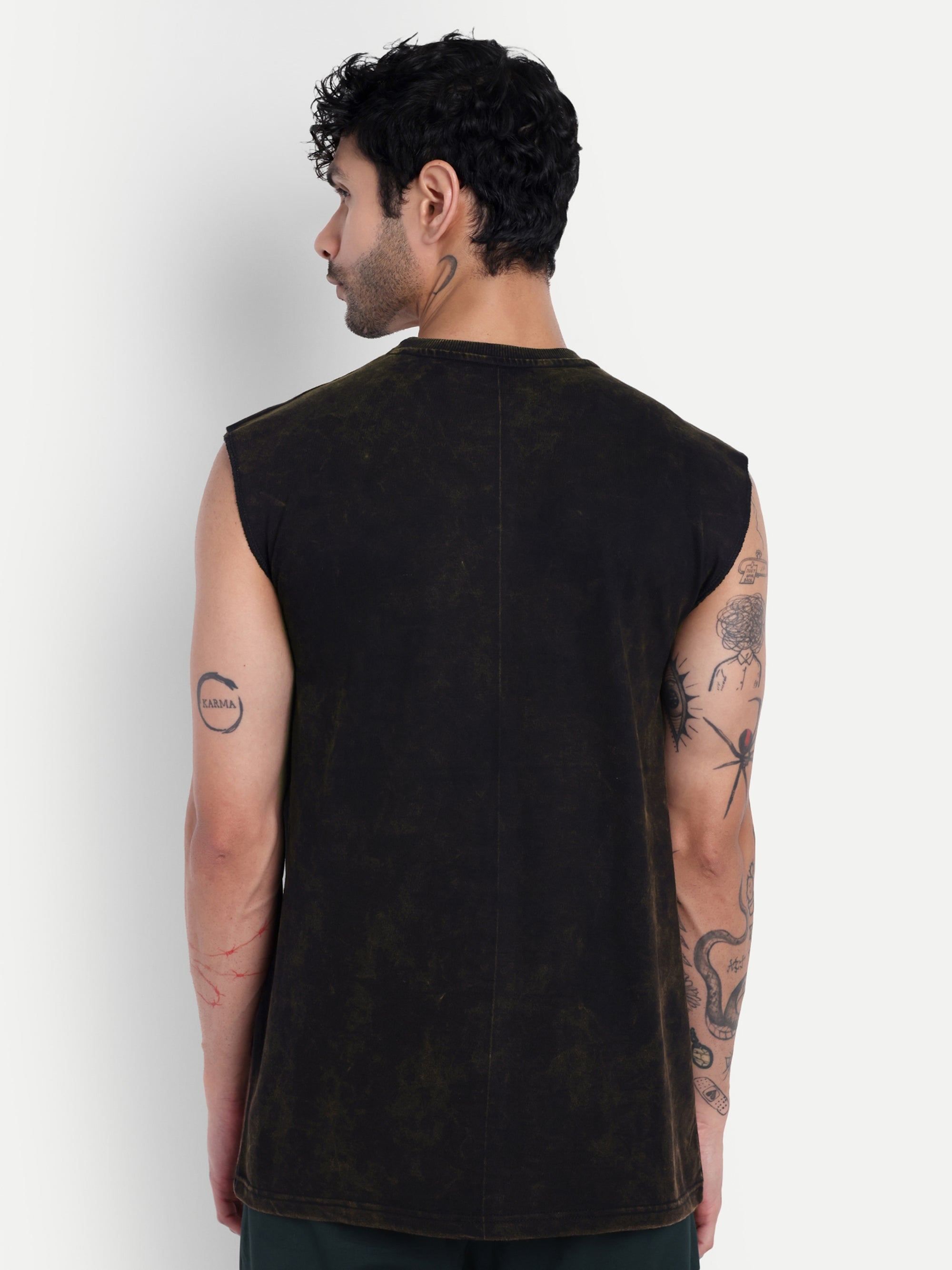 OVERSIZED BURN OUT SLEEVELESS