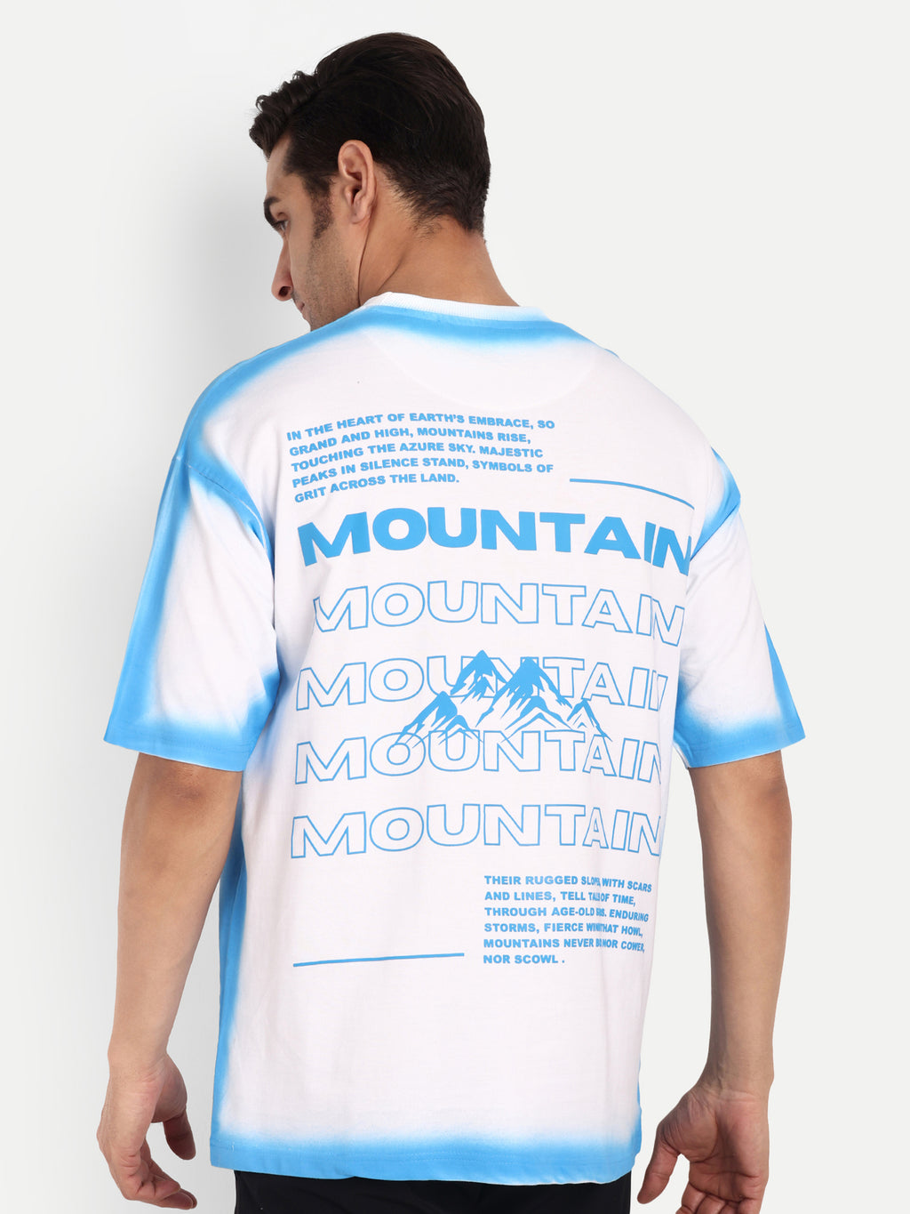 GRADIENT EDGE OVERSIZED T-SHIRT