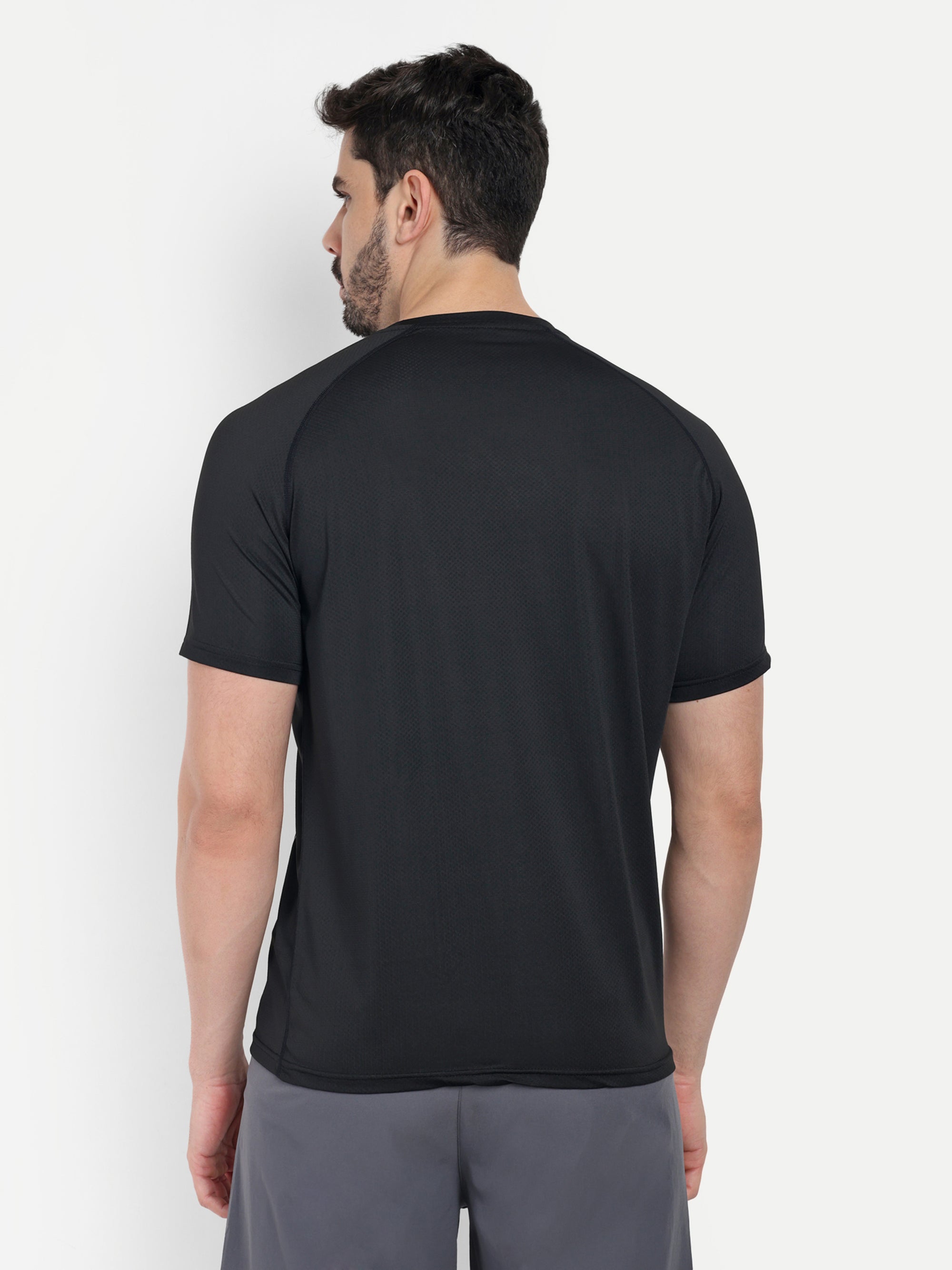 SOLID TEXTURED T-SHIRT