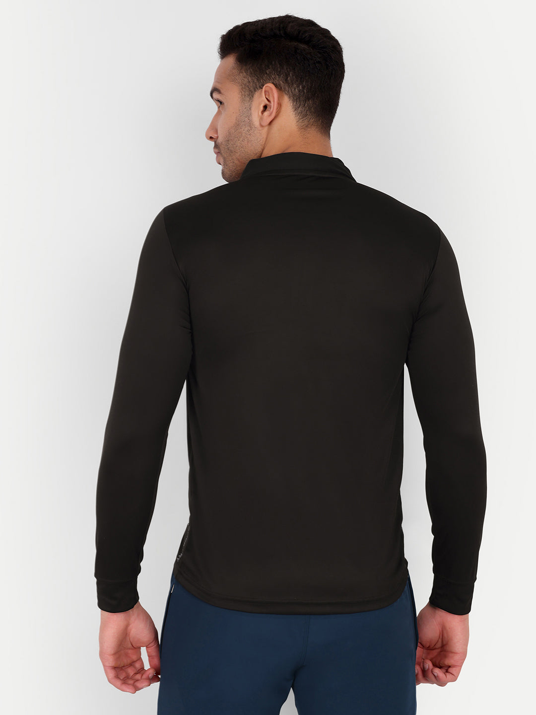 QUARTER ZIP FULL SLEEVES TRAINING T-SHIRT