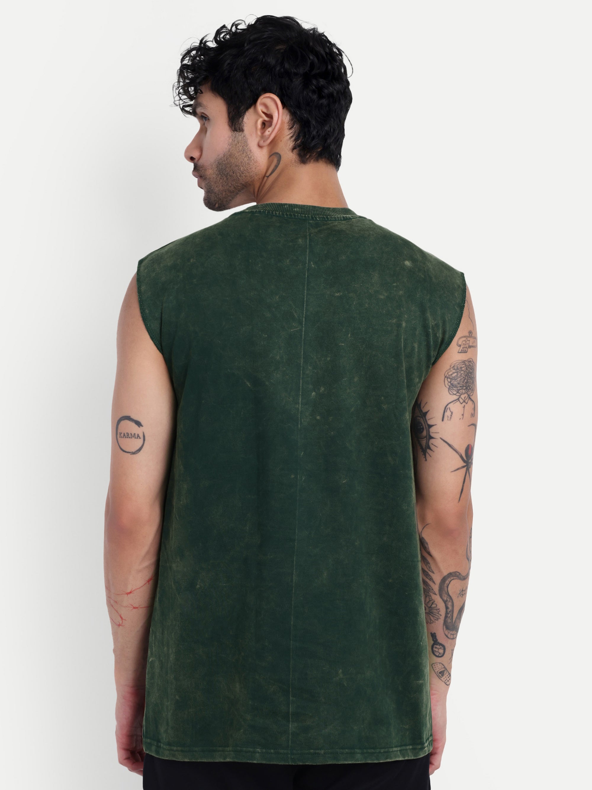 OVERSIZED BURN OUT SLEEVELESS